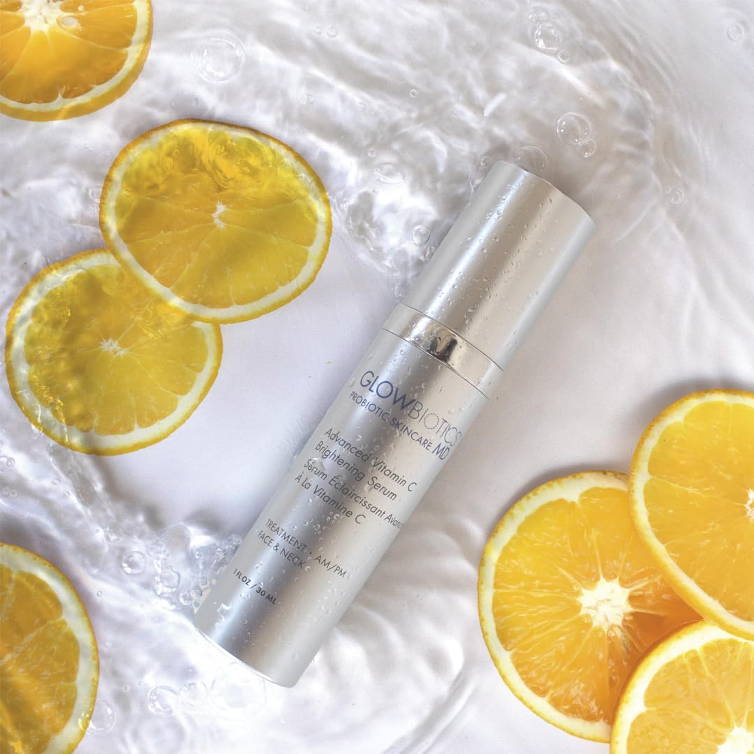 Glowbiotics Advanced Vitamin C Brightening Serum: Pigmentation Reduction, Collagen-Boosting, Reduces Wrinkles And Dark Spots, Pr