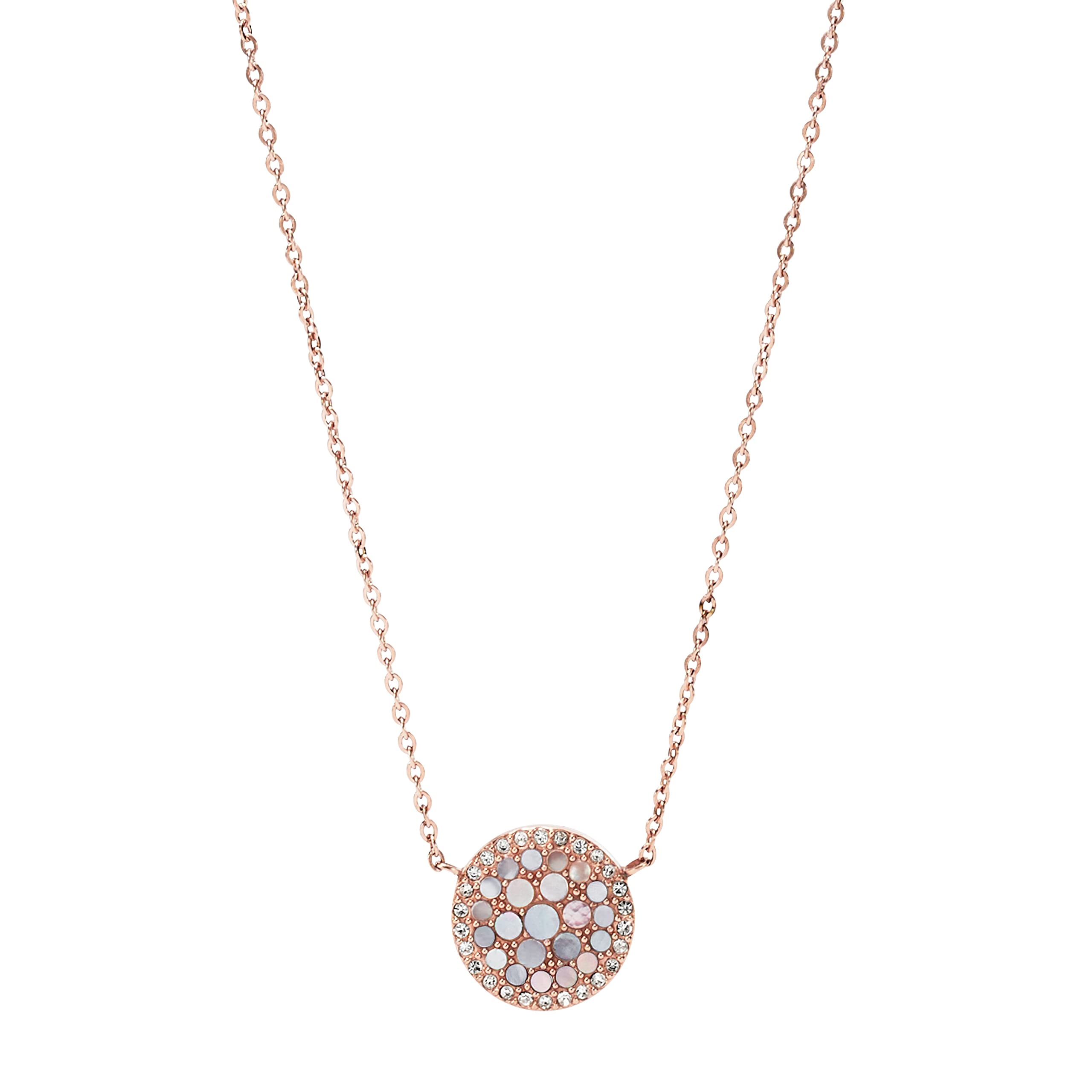 Fossil Women's Rose Gold-Tone Necklace, Color: Rose Gold (Model: JF01740791)