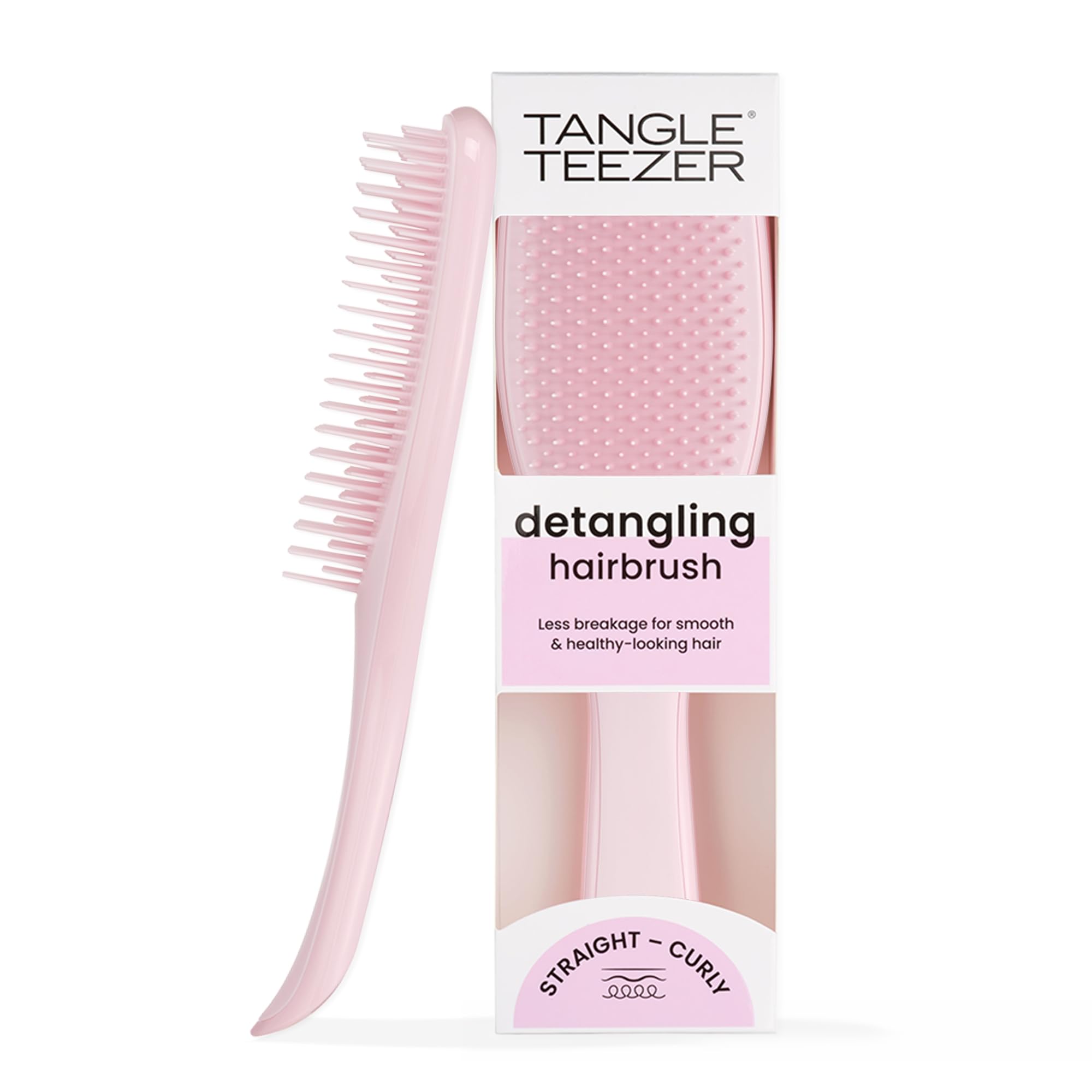 Tangle Teezer The Ultimate Detangling Brush, Dry and Wet Hair Brush Detangler for All Hair Types, Millennial Pink