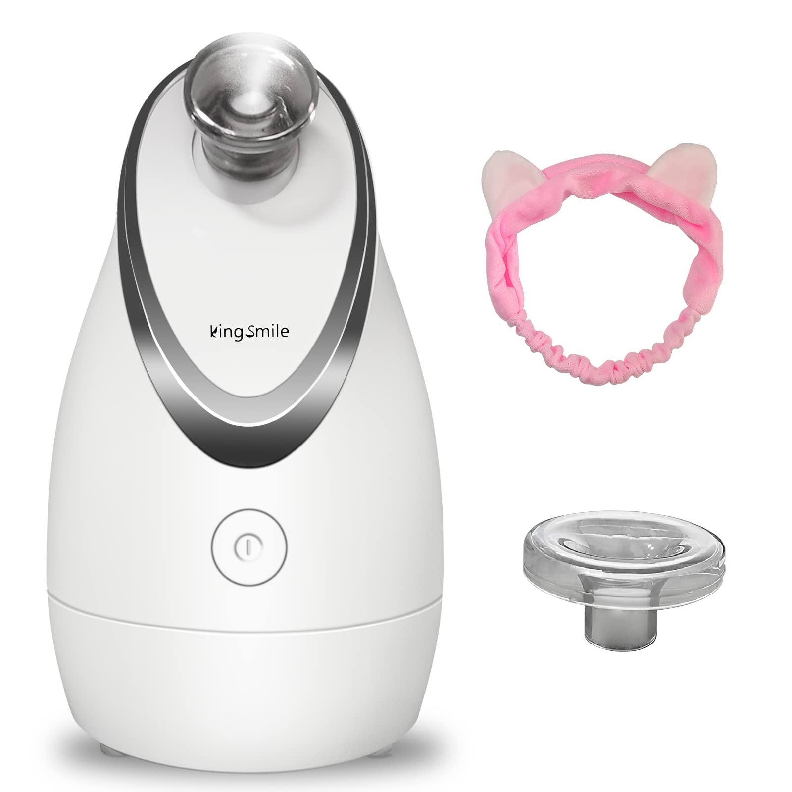Kingsmile Facial Steamer, 2 In 1 Face Steamer For Facial,Compact Nano Steamer With Aromatherapy,Face Humidifier - Adjustable Noz