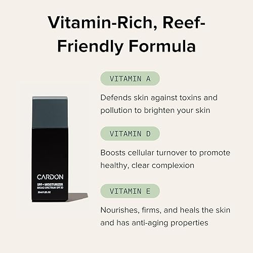 Cardon Spf 30 Sunscreen Daily Face Moisturizer Cream For Men, Korean Sunscreen Uv Protect, Anti-Aging And Wrinkles, Men'S Facial