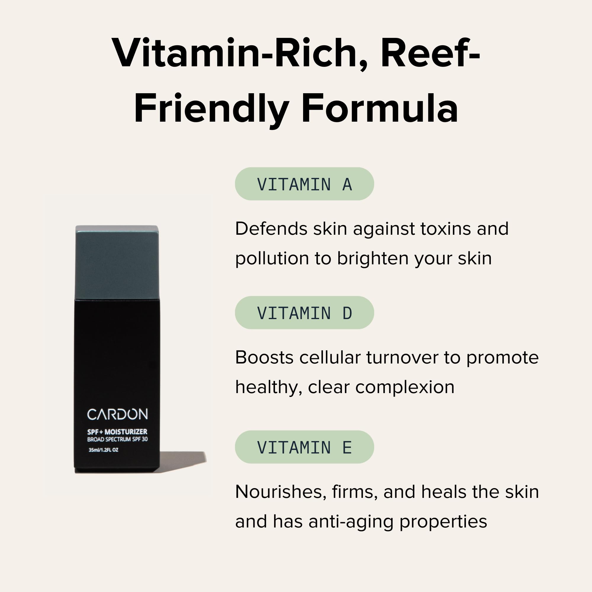 Cardon Men's SPF 30 Korean Sunscreen for Face, Facial Moisturizer With Sunblock, Anti-Aging Face Sunscreen, SPF Facial Moisturiz