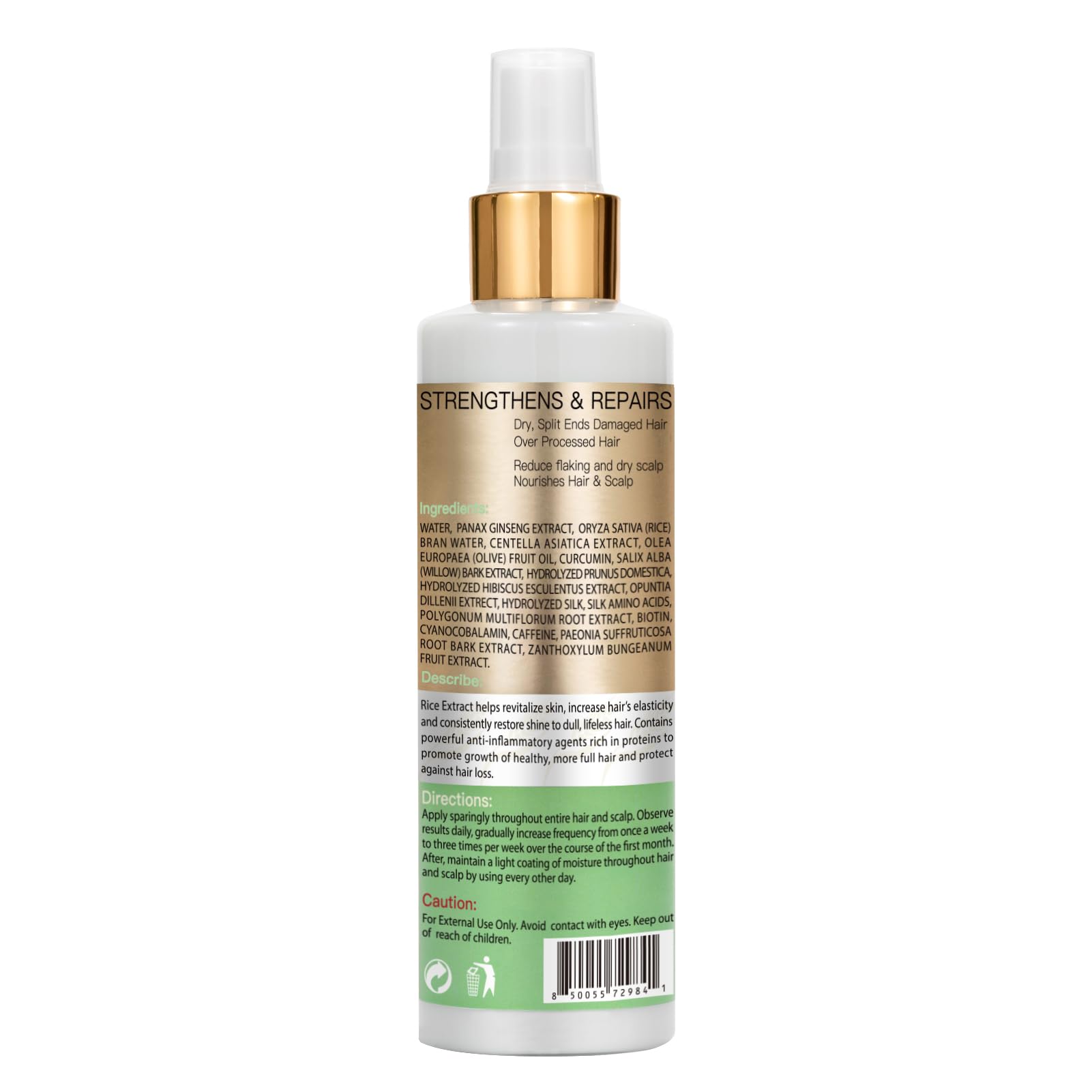 'Wozutunt Rice Water For Hair Growth, 7.14 Fl Oz Leave In Care Products For Women & Men, Spray, Mist Dry, Frizzy, Weak, Damaged