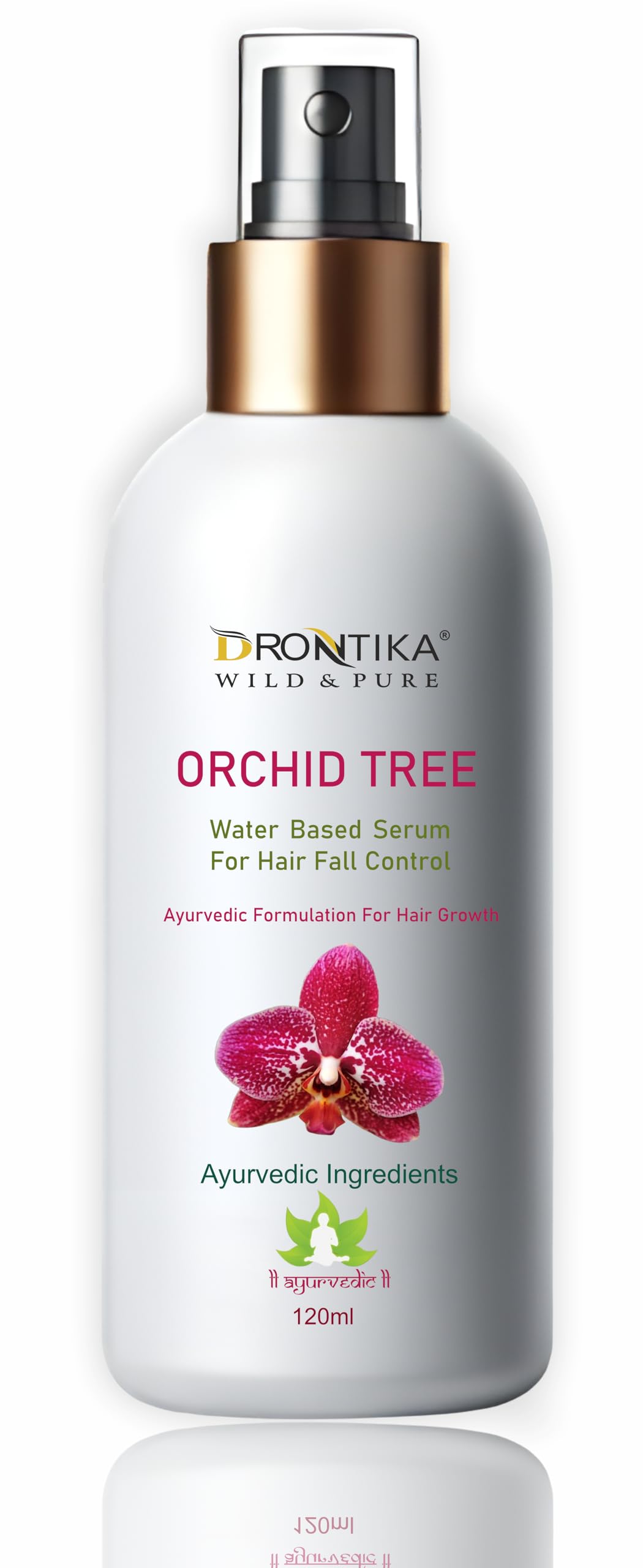 Drontika Wild & Pure Orchid Tree Hair Growth Serum, 120Ml, With Orchid & Rosemary For Men & Women
