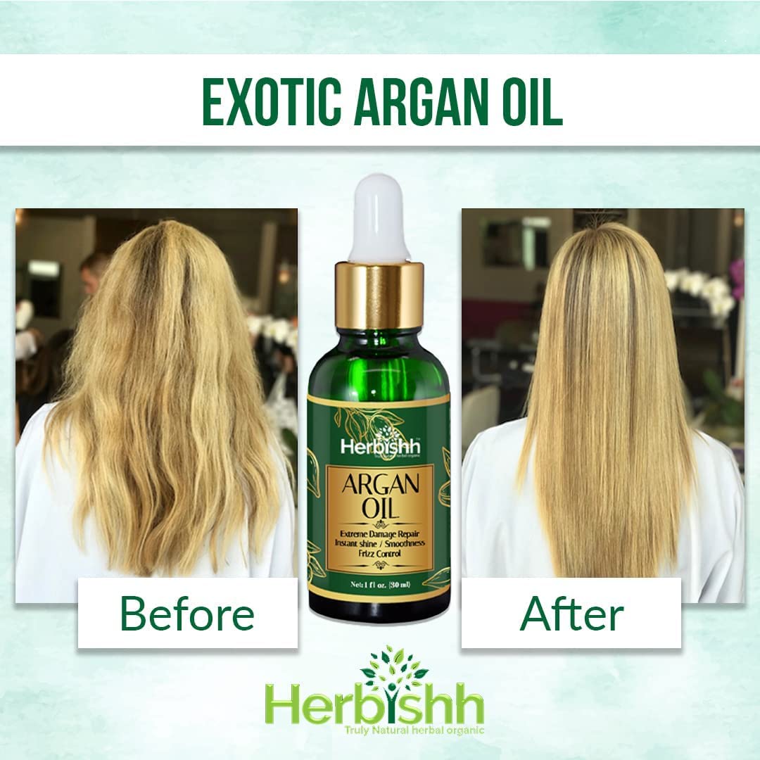 Herbishh After Color Shampoo Combo Contains Hair Color Shampoo Hair Dye 500Ml Argan Oil Pro Keratin And Argan Hair Mask For Hair
