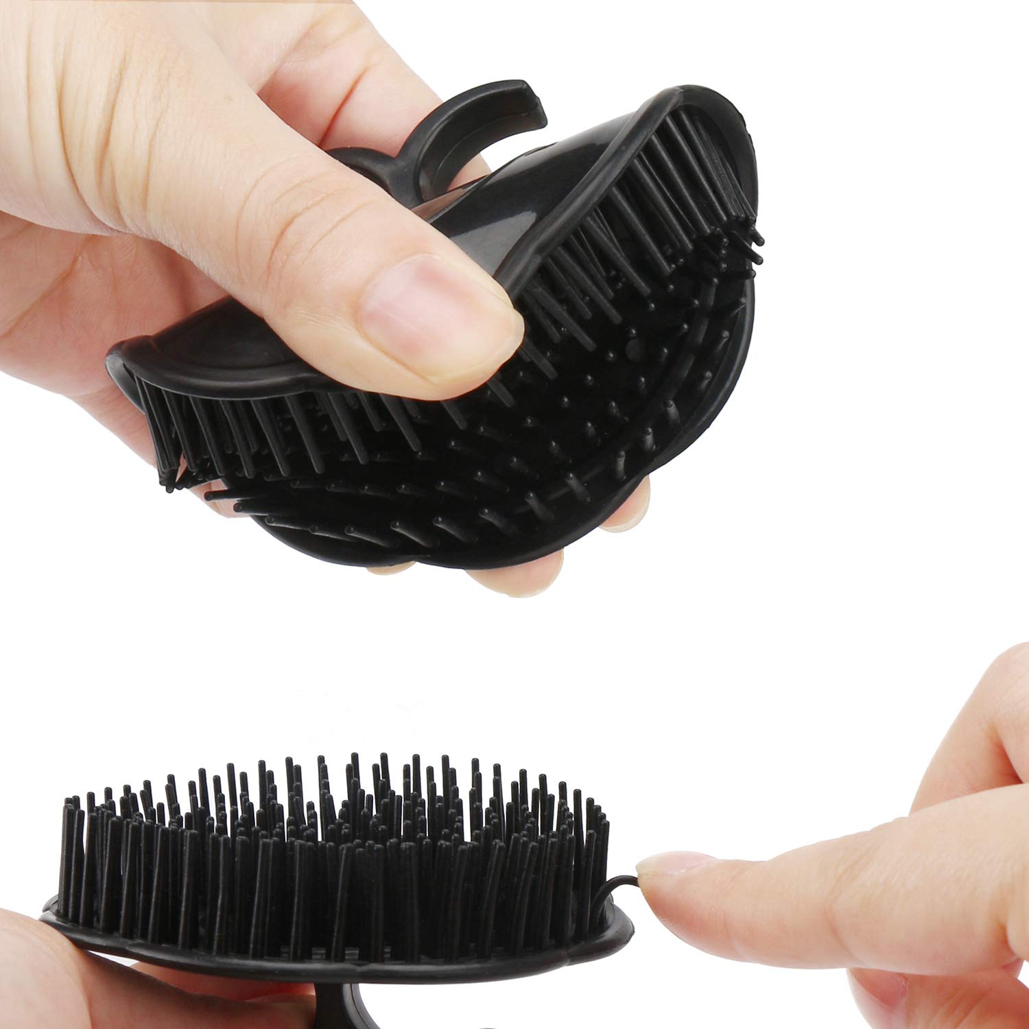 Segbeauty Mens Shampoo Brush, 4Pcs Scalp Massage Brushes, Massage Hair Brush Floriated Shower Comb For Deep Cleaning Hair Men'S