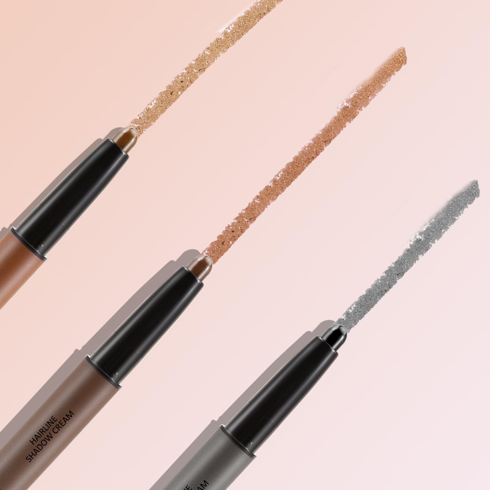 Boobeen Root Touch-Up Hairline Shadow Stick, Hair Root Concealer For Thinning, Grey Hair Coverage, Use As Eyebrow Pencil And Fac