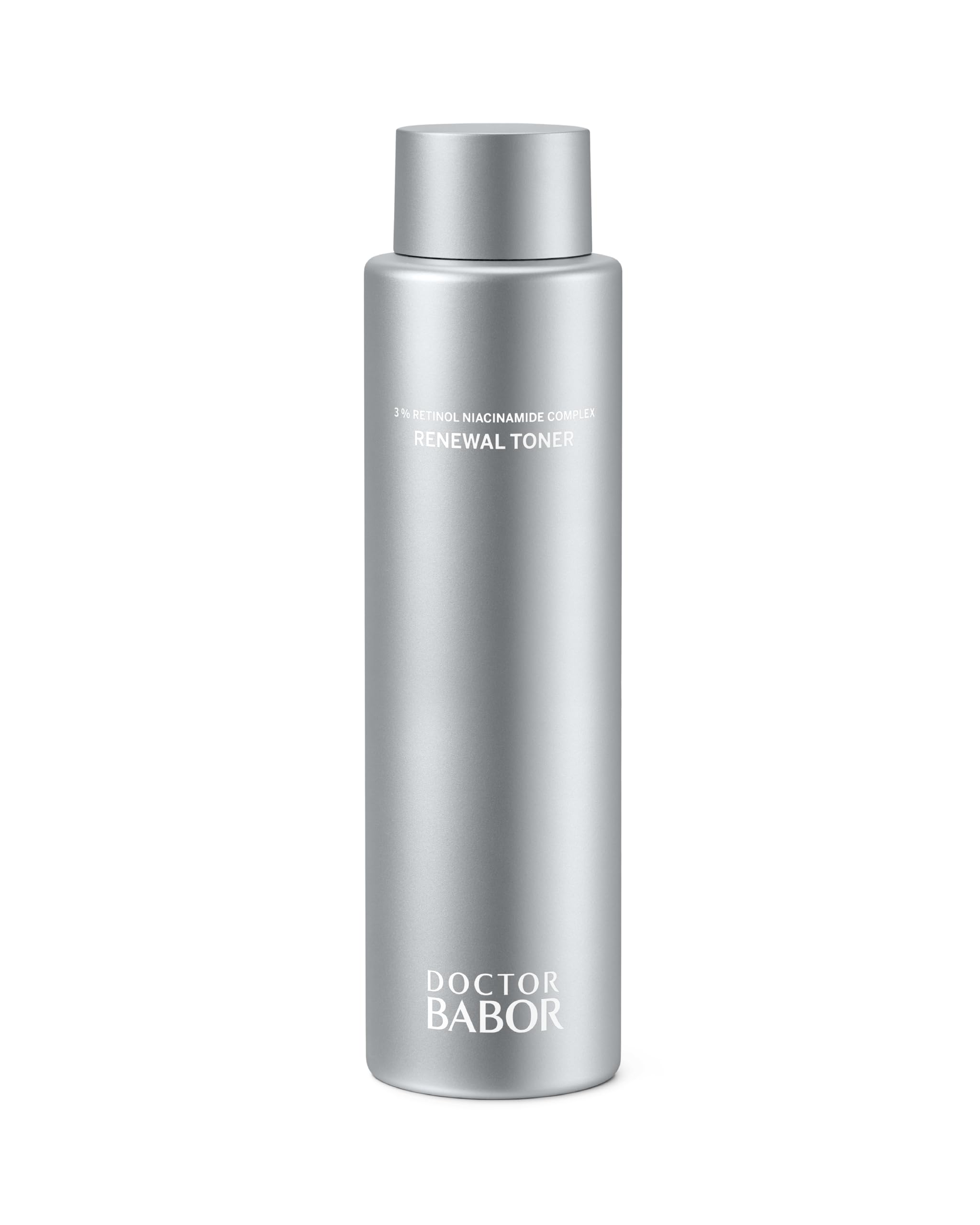 Doctor BABOR Renewal Toner, Smoothing & Refining Toner, Rejuvenated Complexion with Retinol & Niacinamides, Even Skin Tone & Tex