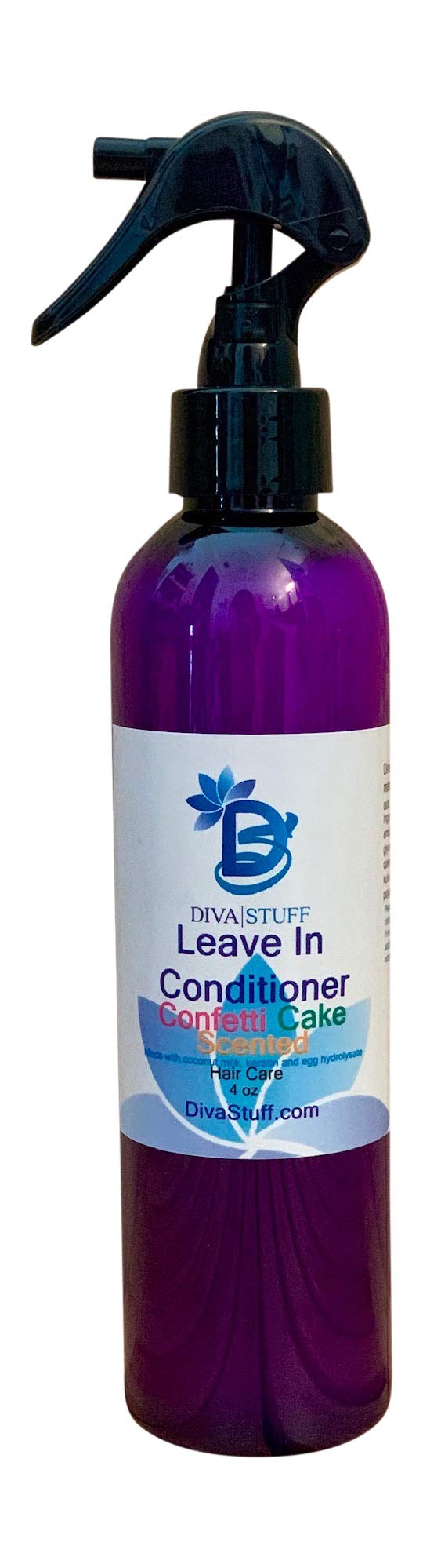 Confetti Cake Scented Hair Leave In Conditioner With Coconut Milk, Keratin and Egg Hydrolysate, 8oz