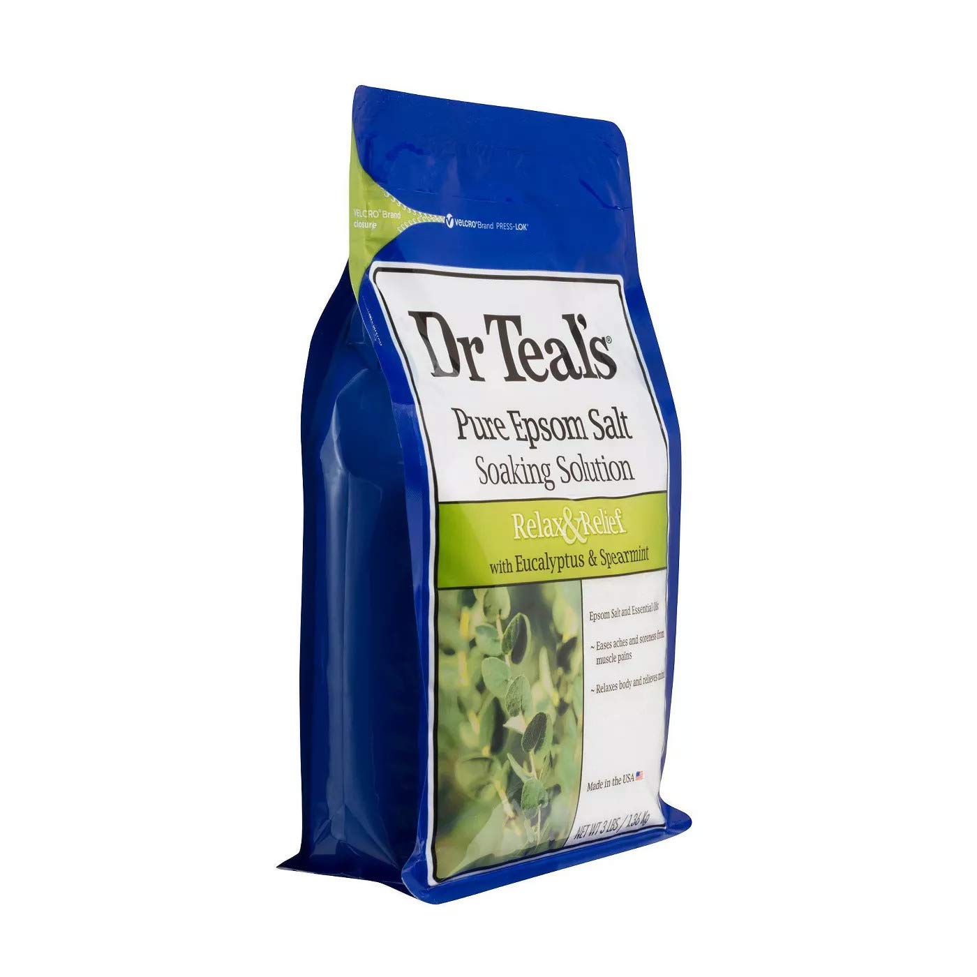Dr Teal's Epsom Salt Bath Variety Gift Set (2 Pack, 3lb Ea) - Relax & Relief Eucalyptus & Spearmint, Nourish & Protect Coconut -