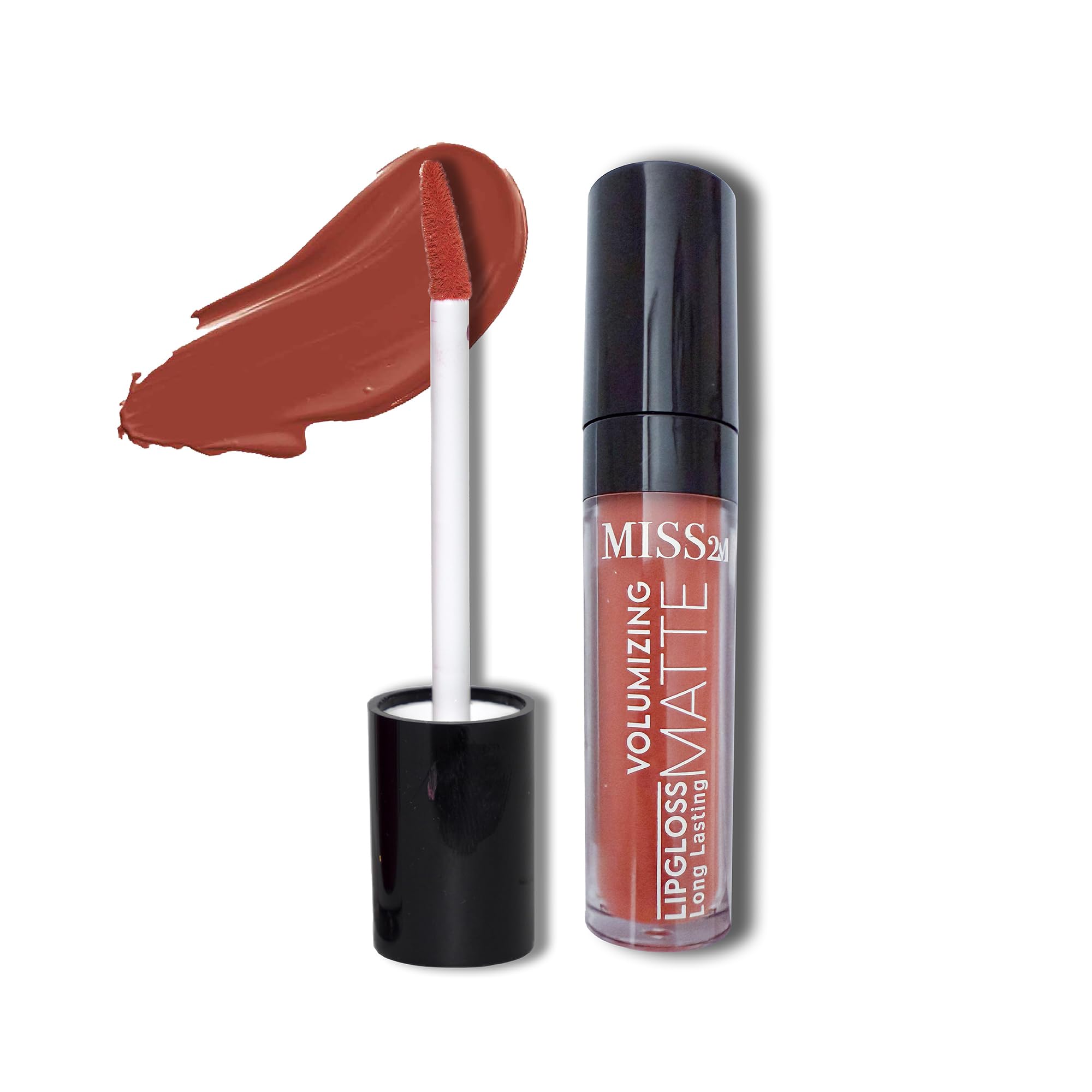 MISS2M 16-Hour Volumizing Matte Liquid Lipstick with Non-Drying, Waterproof Matte Liquid Lip Color: 114 Inner Circle, 0.14 Fl Oz