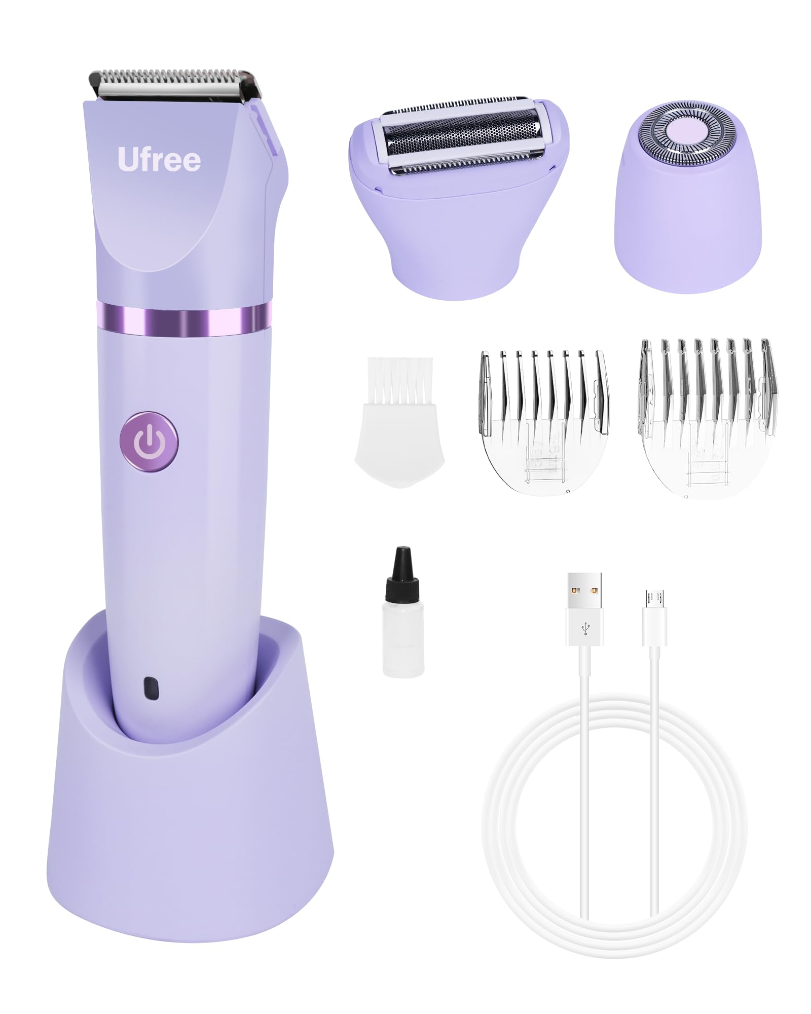 Ufree Bikini Trimmer For Women, Electric Razors For Women, Rechargeable Pubic Hair Trimmer Women, Womens Electric Shaver For Leg