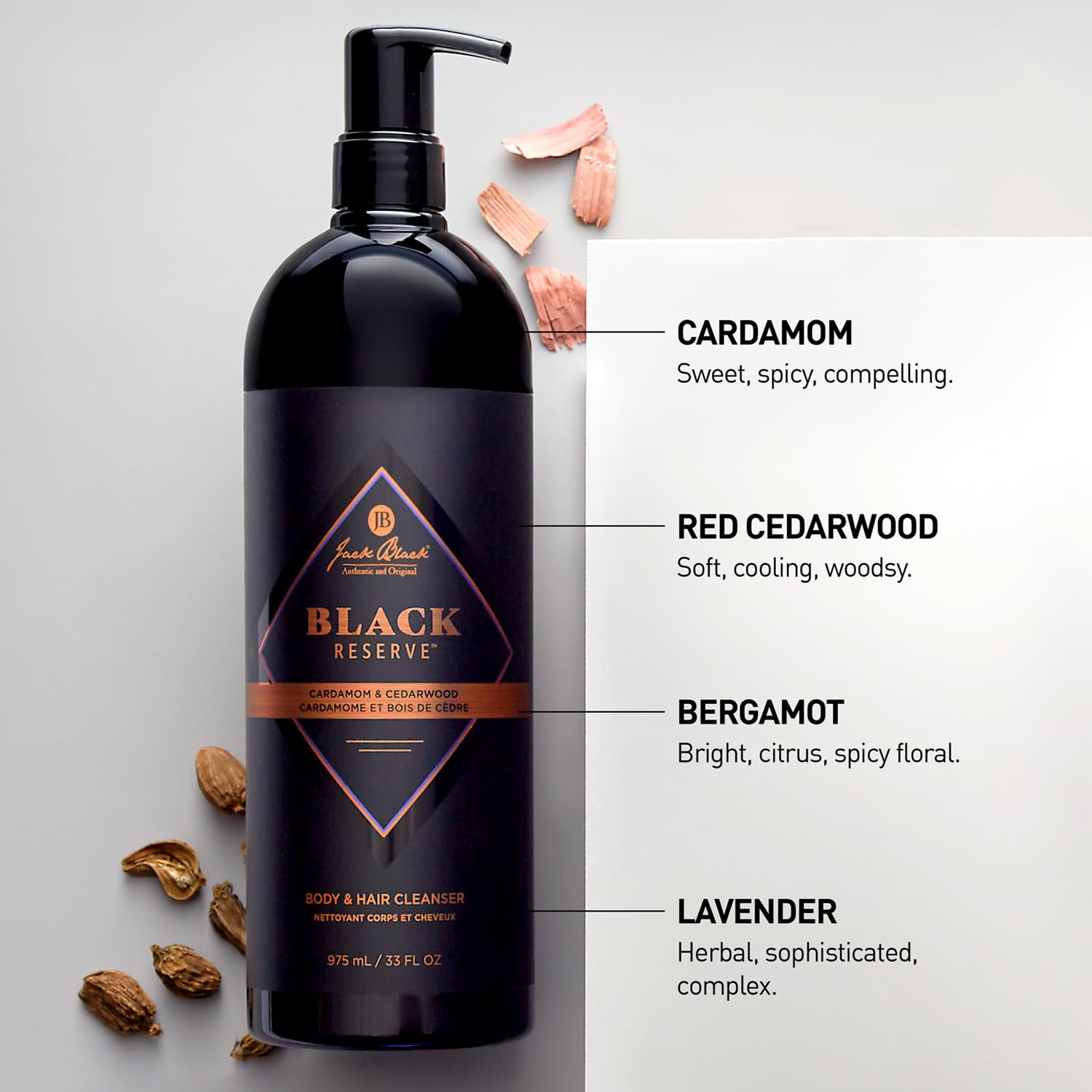 Black Reserve Hair  Body Cleanser, 10Oz