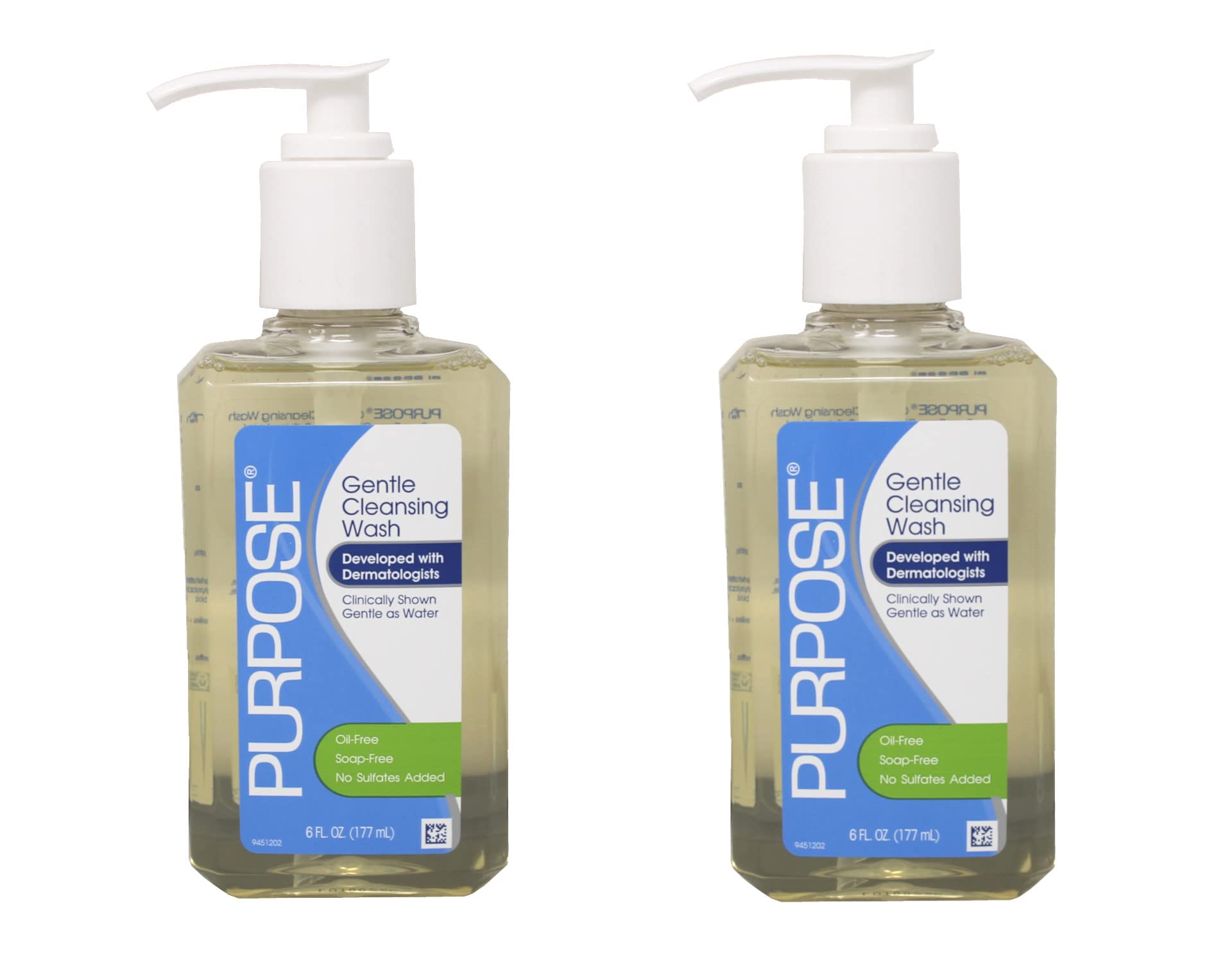 Purpose Gentle Cleansing Wash, 6 oz (Pack of 2)