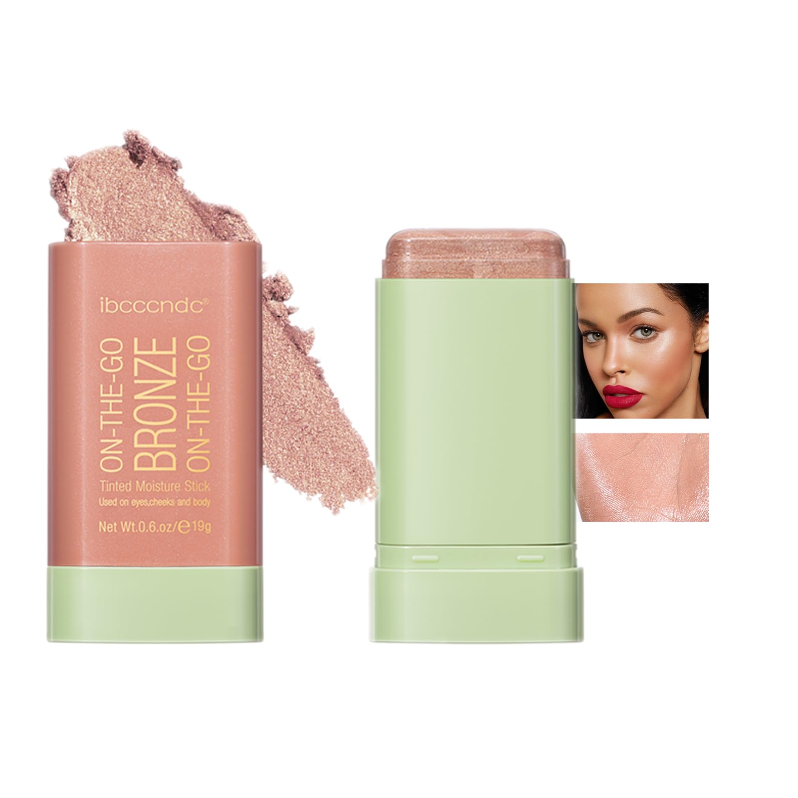 SeleneTenderaes Bronzer Stick, Facial Contouring Stick,Cream Contour Stick, Facial Contouring Stick,Highlight Contour Makeup Lon