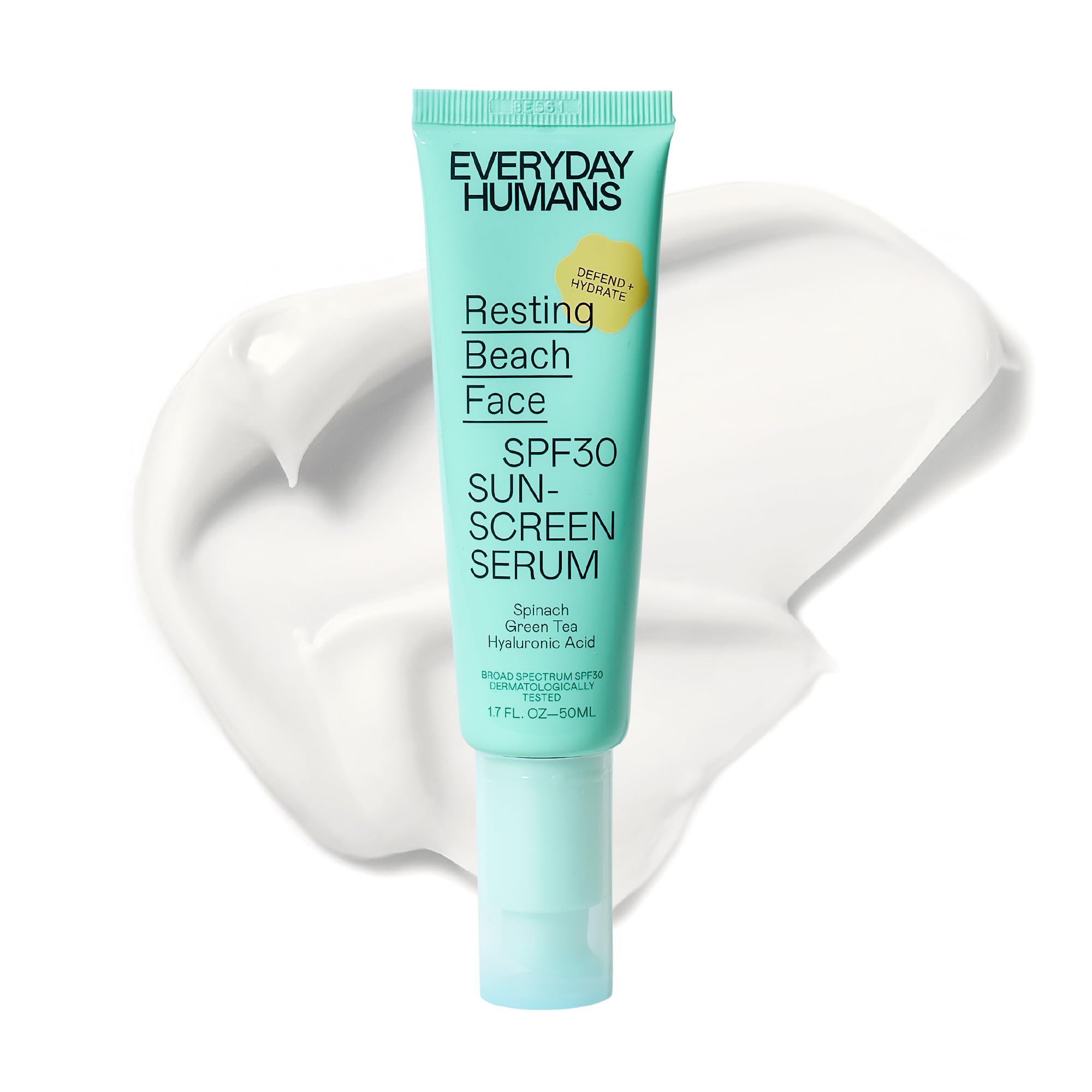 Everyday Humans Spf30 Pa +++ Sheer Sunscreen Serum Primer For Women, 1.7Oz | Light Glow Finish With Hyaluronic Acid | Make-Up Pr