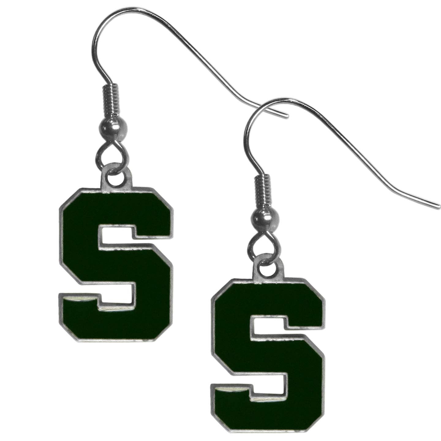 NCAA Siskiyou Sports Womens Michigan State Spartans Dangle Earrings One Size Team Color