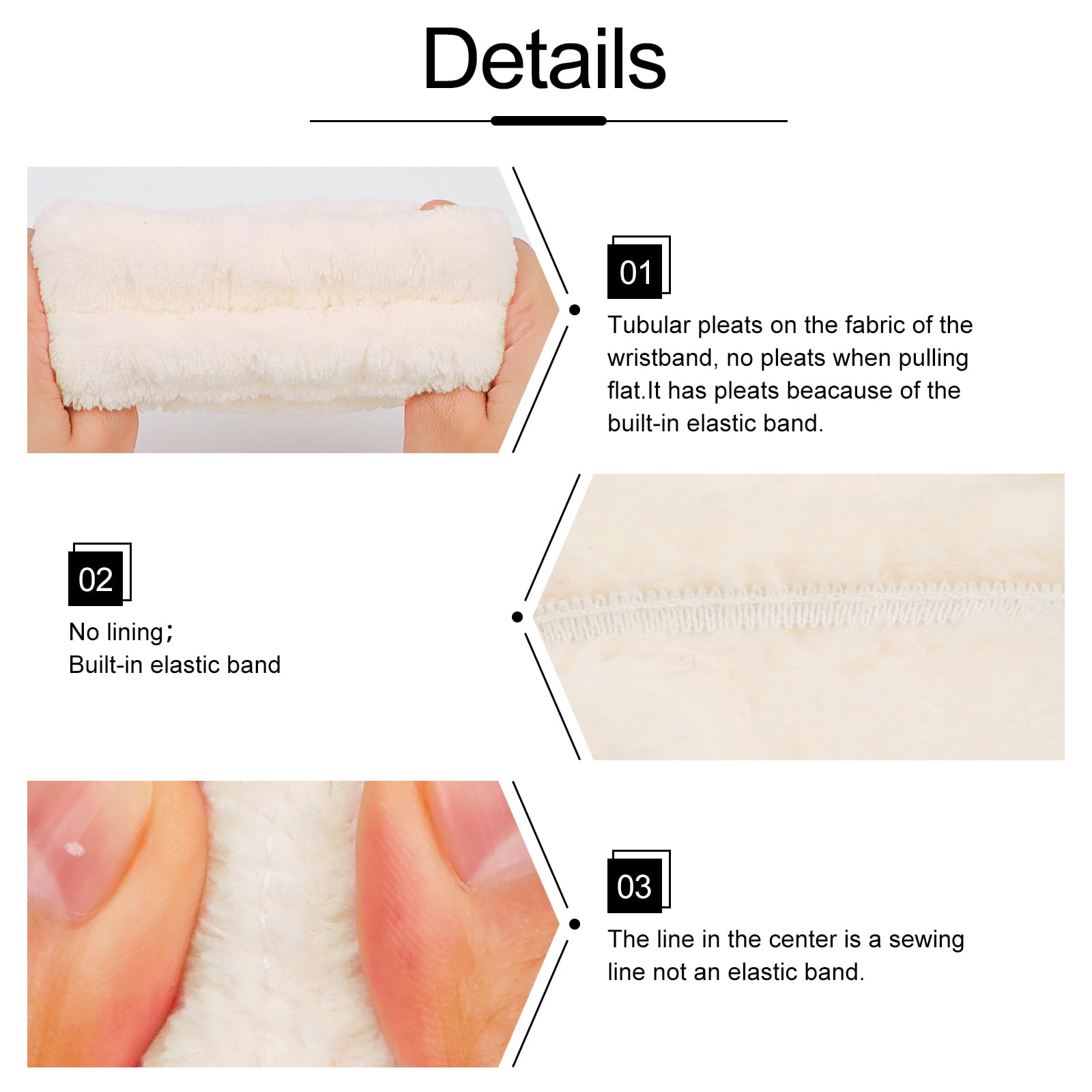 Whavel 6Pcs Terry Cloth Spa Headband And Wristband Set, Makeup Headband Puffy Sponge Headband Face Wash Headband Hair Band Wrist