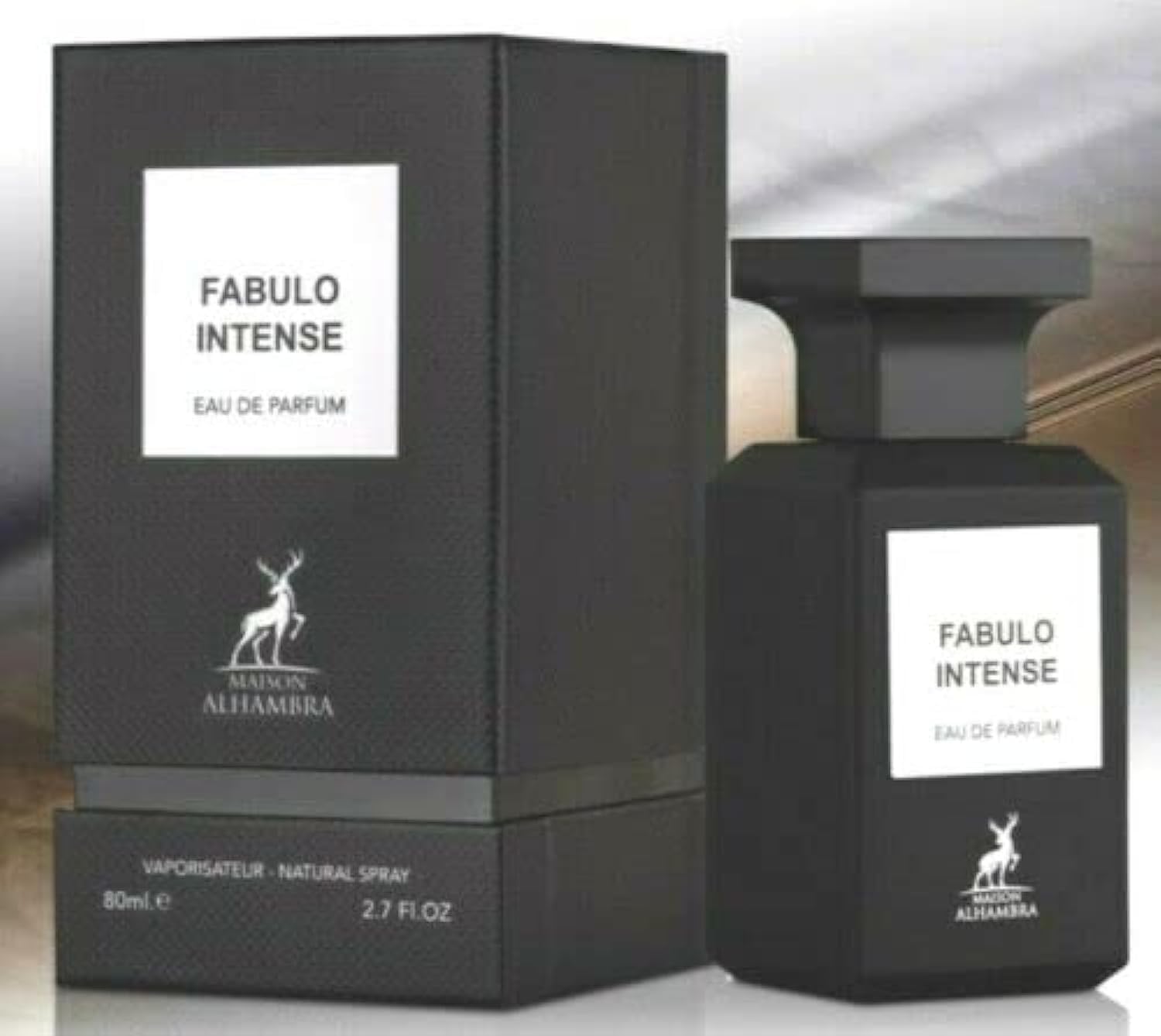 Maison Alhambra Alhambra Fabulo Intense Eau de Parfum Spray for Men, 2.7 Fl Oz