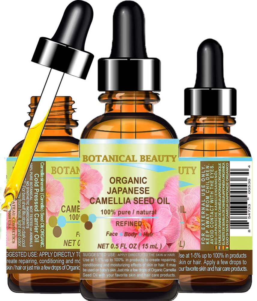 Japanese ORgANIc cAMELLIA Seed Oil 100% PureNaturalUndilutedRefinedcold Pressed carrier Oil Rich antioxidant to revitalize and r