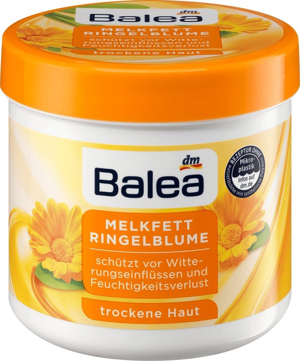 Balea Melkfett milking grease - Calendula Gel-Cream - Protects Skin Against Environmental Damage / Stress from Cold, Wind, Rain 