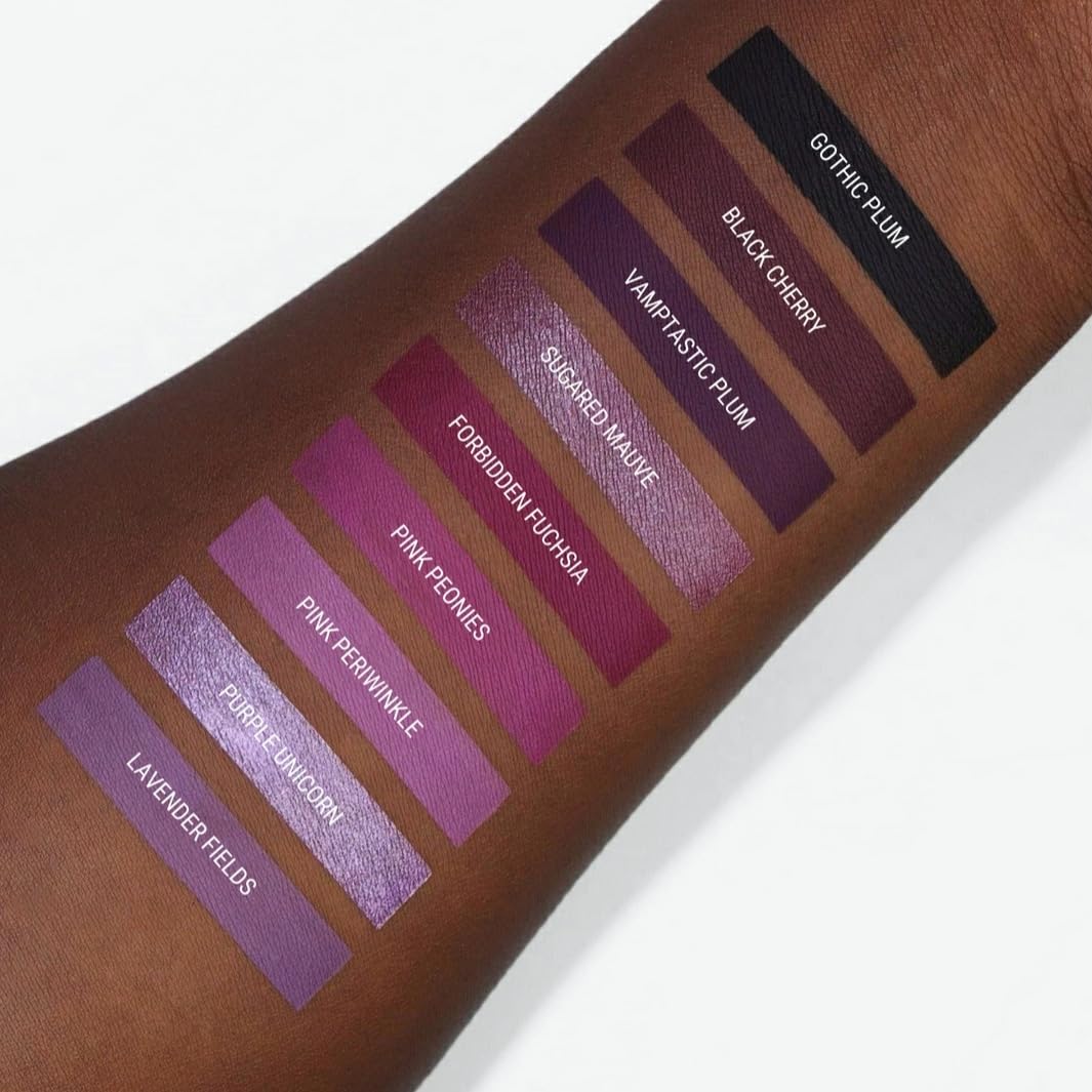 Aromi Matte Liquid Lipstick | Long-Lasting, Smudge Proof, Purple Magenta Lip Color, Waterproof, Pink Raspberry, Paraben, Phthala
