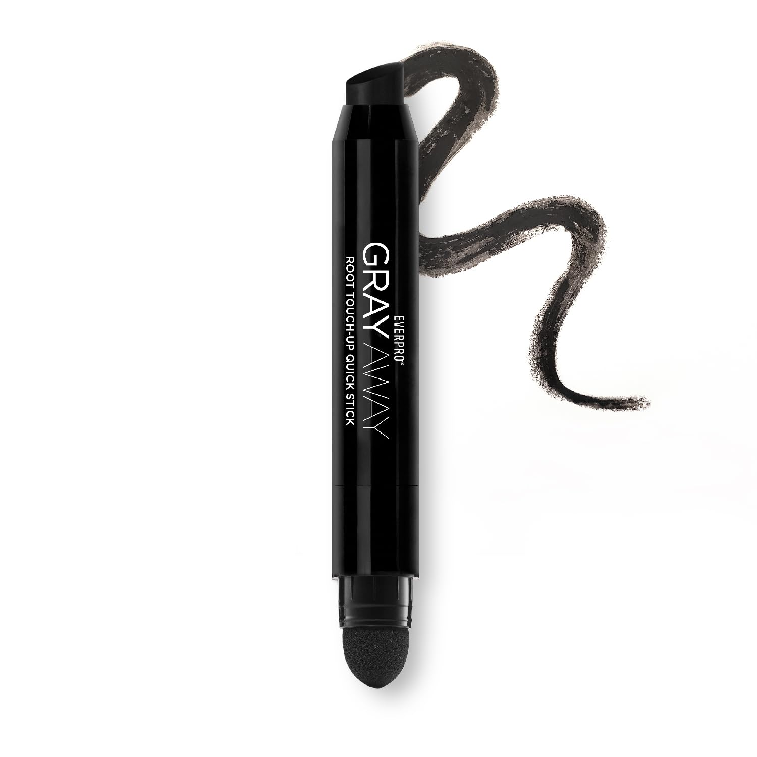 EVERPRO Gray Away Root Touchup Stick - Black, 0.1 Oz, Quick Application, Perfect for Covering Grays