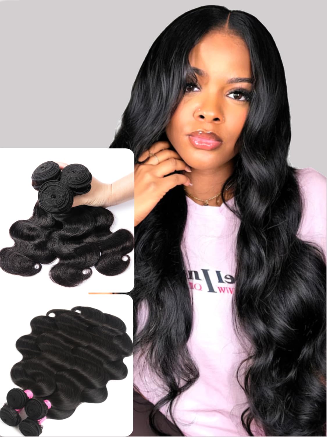 Unice Malaysian Body Wave Human Hair Weave 3 Bundles 100% Unprocessed Virgin Human Hair Weave Sew In Human Hair Extensions Natur
