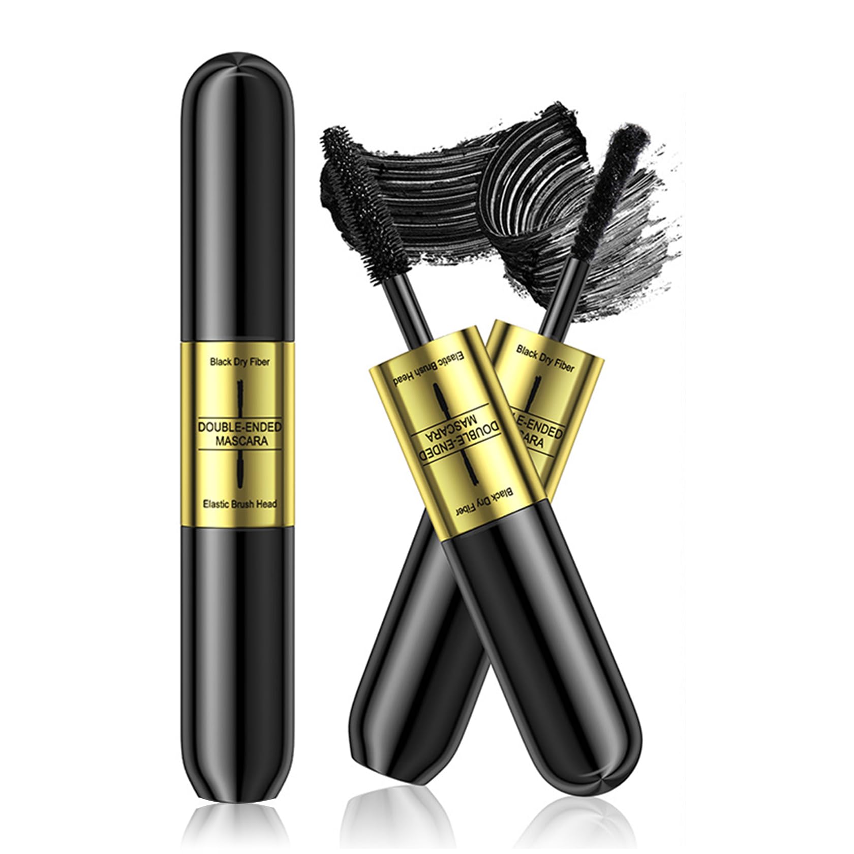 Zhishudl Black Tubing Mascara 2 In 1 Mascara Black Volumizing And Lengthening For Eye Makeup,Liquid Lash Extensions Mascara 5X L