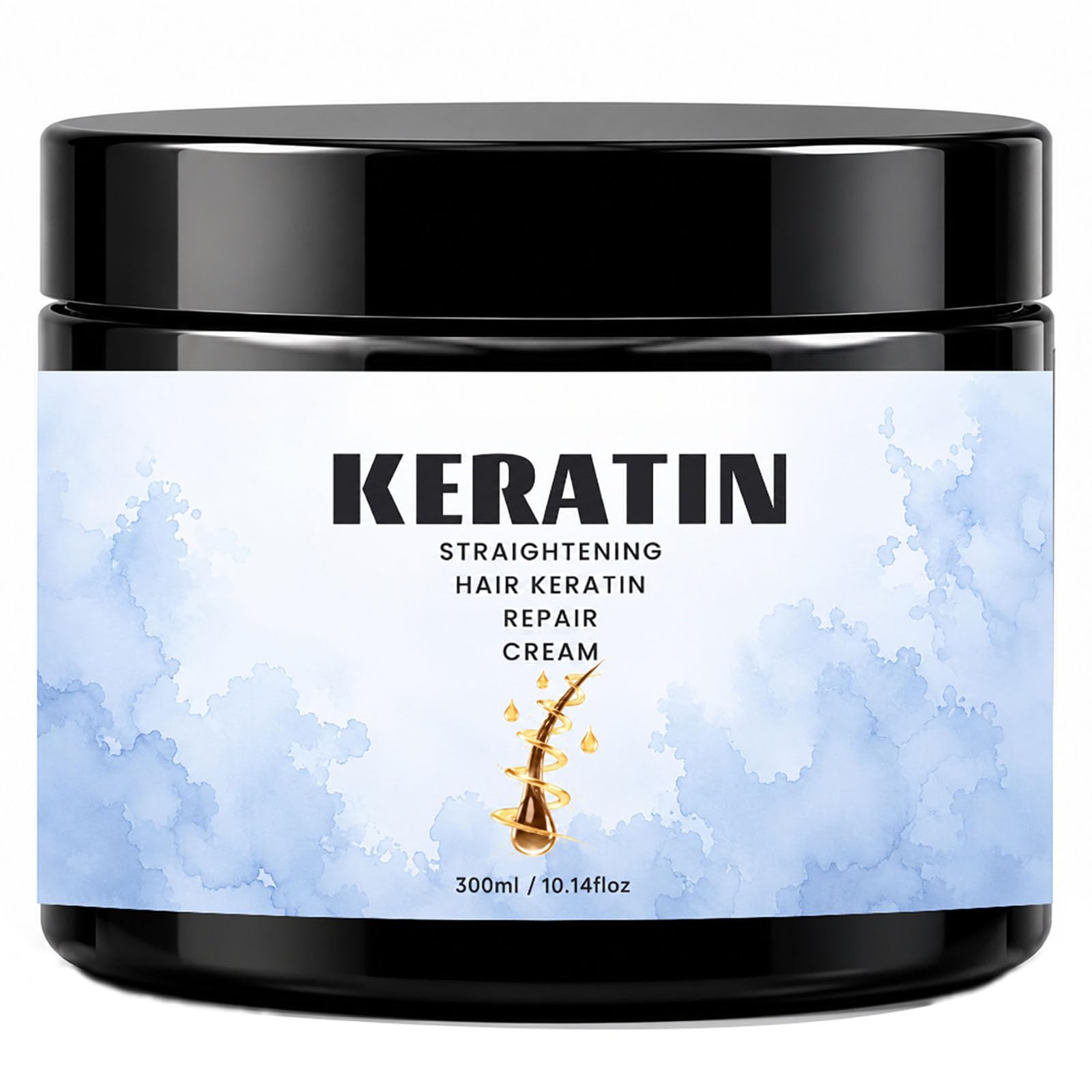 Keratin Hair Straightening Cream for Smooths Frizz for Dry and Damaged Hair
