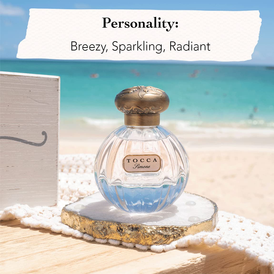 Tocca Eau De Parfum, Simone: Fresh Floral, Ylang Ylang, Watermelon, Frangipani, Hand-Finished Bottle, 1.7 Oz. | 50 Ml