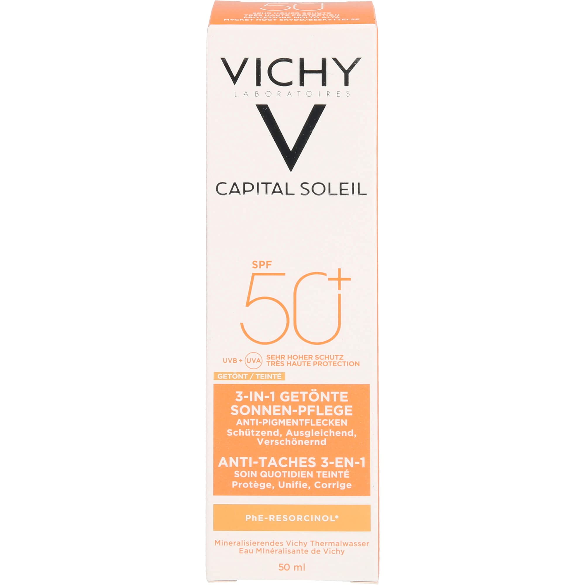 Vichy Ideal Soleil Trattamento AntiMacchie Colorato 3 In 1 Spf 50+ 50 ml