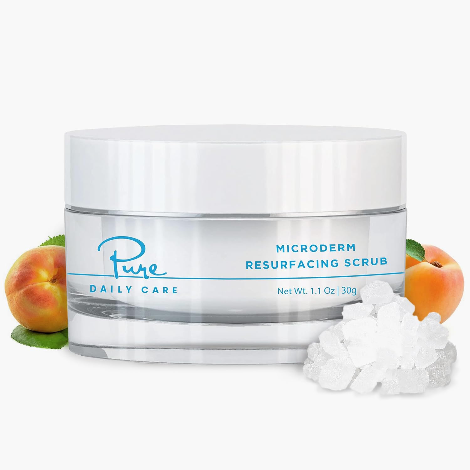 MicroDerm Resurfacing Scrub  Exfoliating Polish Crystals AtHome MicroDermabrasion Vitamin A & E Squalane