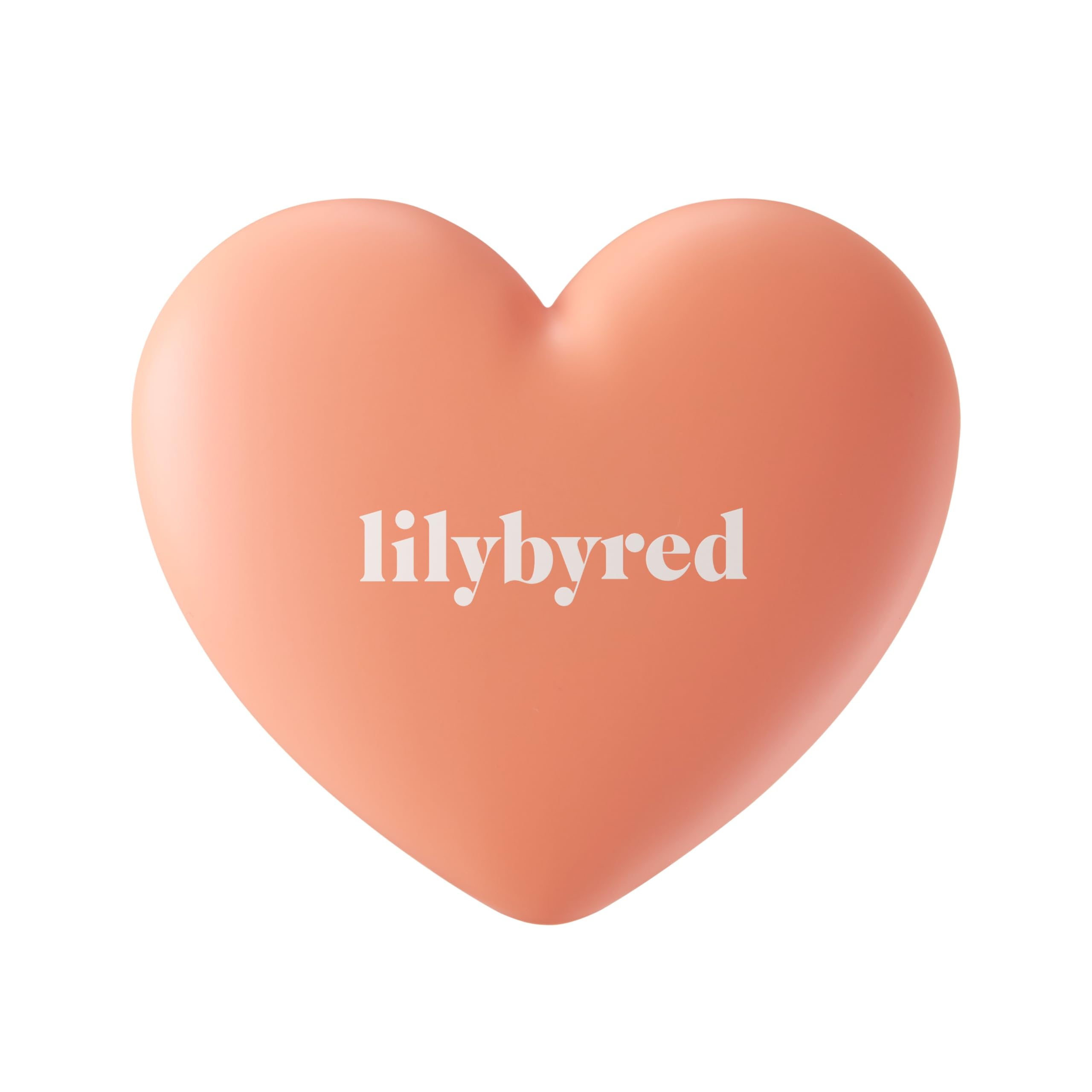 Lilybyred Luv Beam Cheek(Ad) (03_Flush Orange) - Heart Shaped Powder Blush With Shimmer, Natural-Looking Flush, Long-Lasting Rad