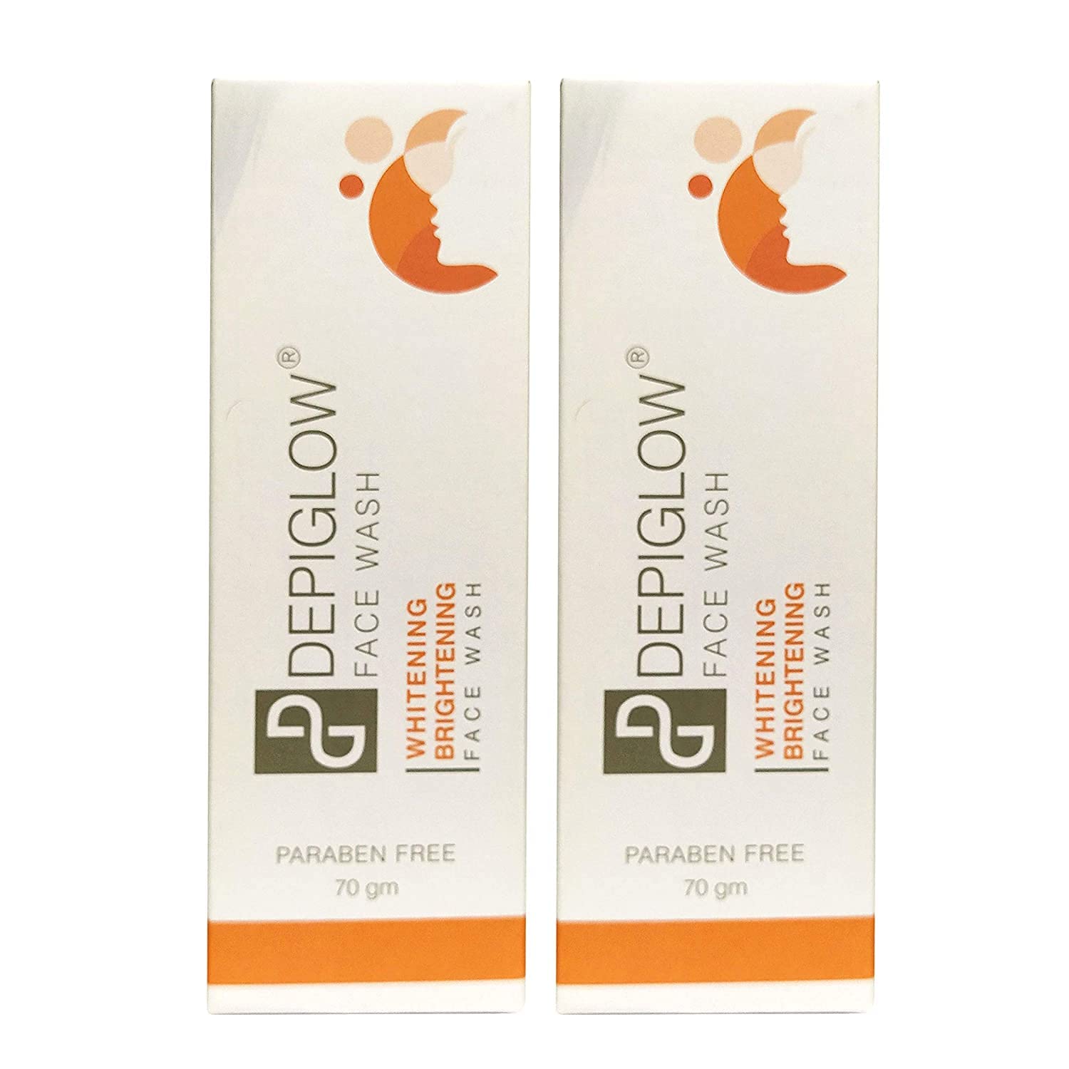 Depiglow Face Wash For Skin Whitening & Brightening Face Wash Deep Cleansing Creamy Face Wash For All Skin Types (Pack Of 2 = 70