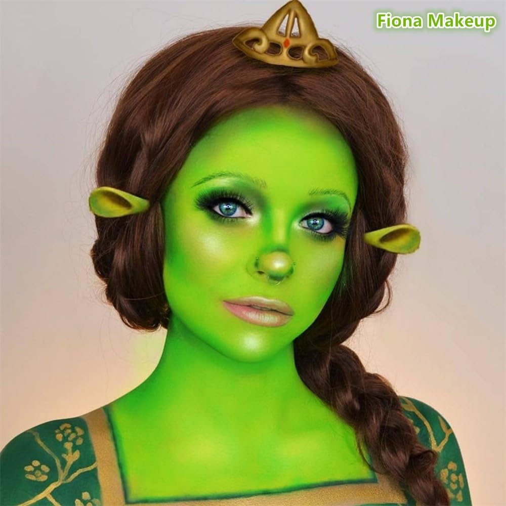 Go Ho Light Green Body Paint Washable(2.37Oz,70Ml),Water Based Cream Green Face Paint,Hulk Gamora Grinch Makeup,Green Face Body
