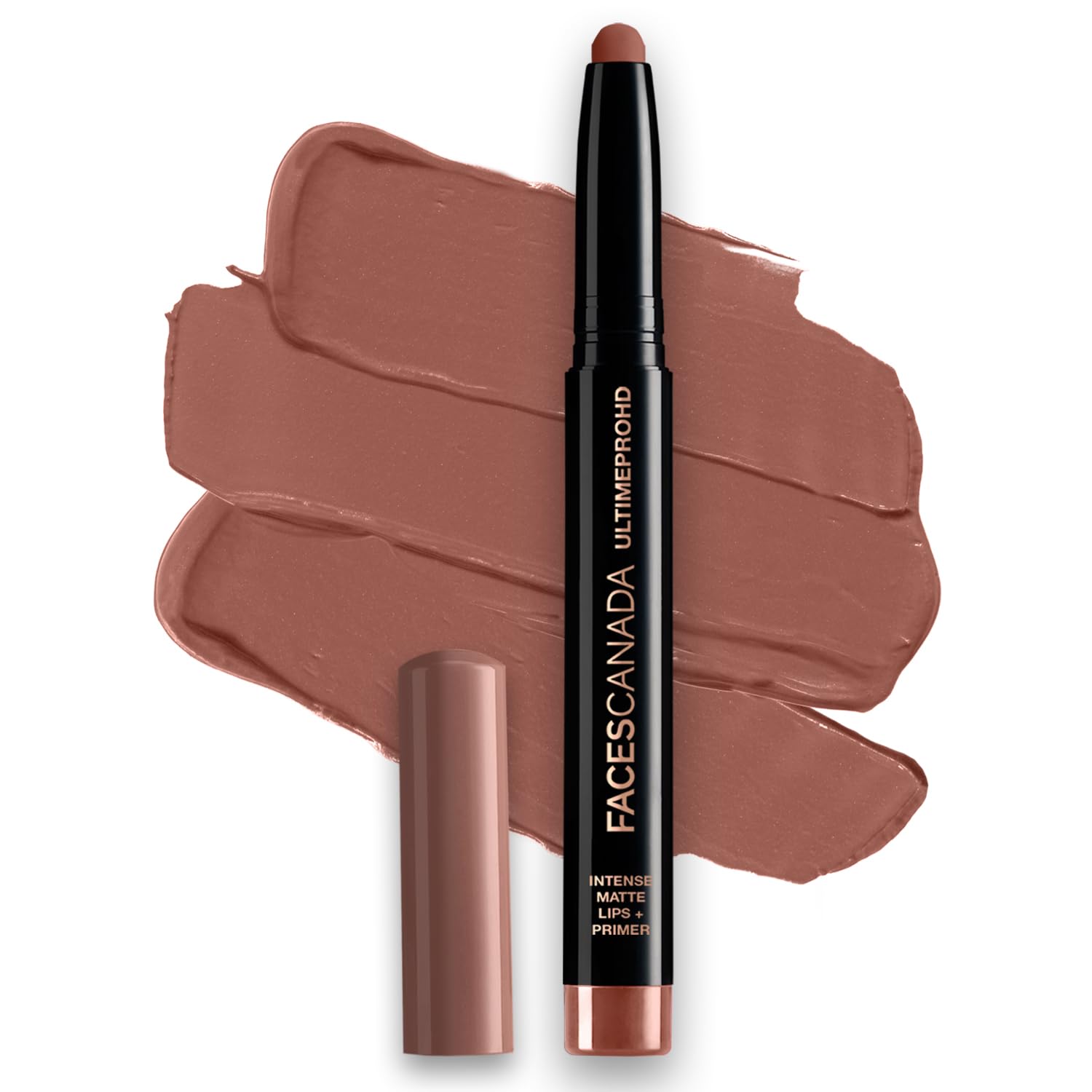Facescanada Ultime Pro Hd Intense Matte Lips + Primer  Espresso 03, 1.4G | 9Hr Long Stay | Primer Infused For Flawless Hd Matte