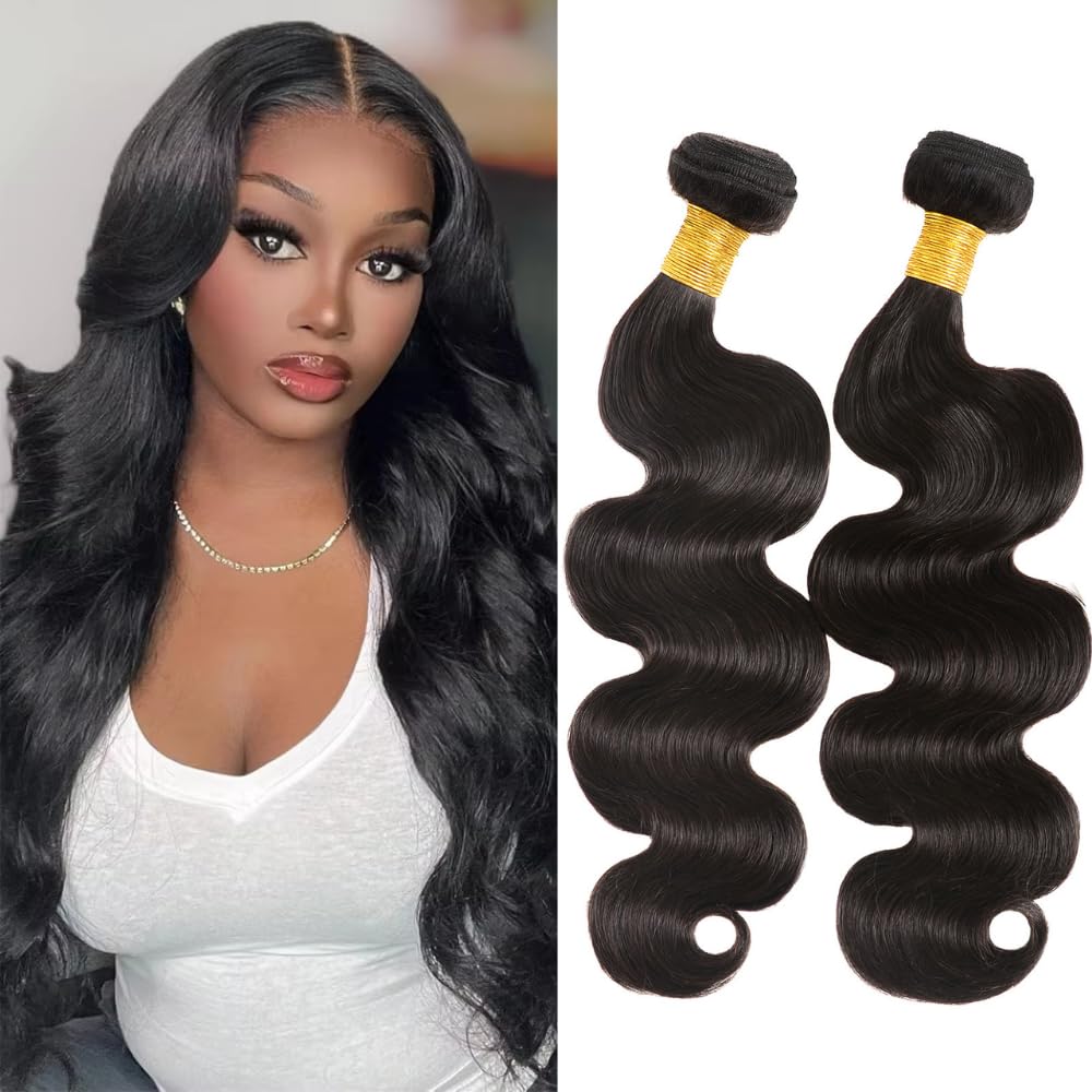 Afro Curly Human Hair Bundles 16 18 Inch 2 Bundles Human Hair Curly Weave Bundles for Black Women 10A Brazilian Virgin Human Hai