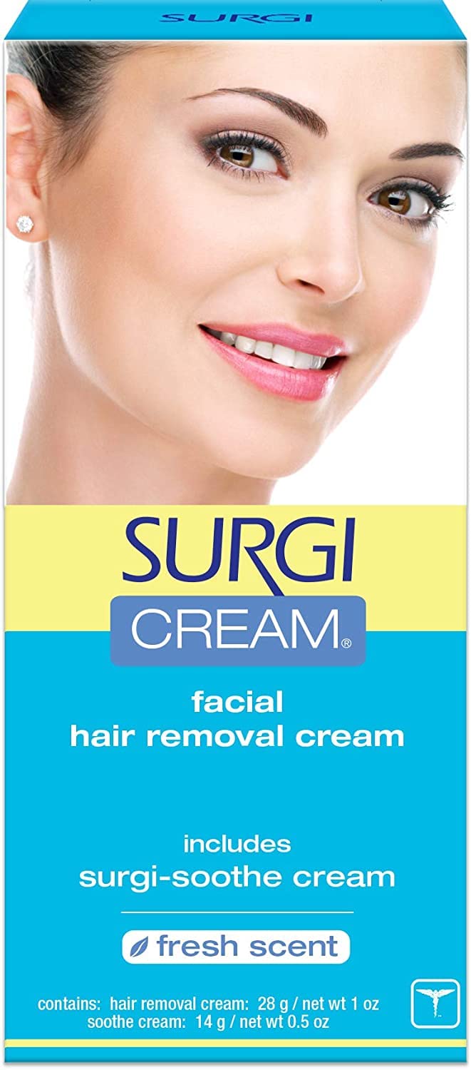 Surgi Facial Hair Removal Cream 1 Oz X 2 Pack
