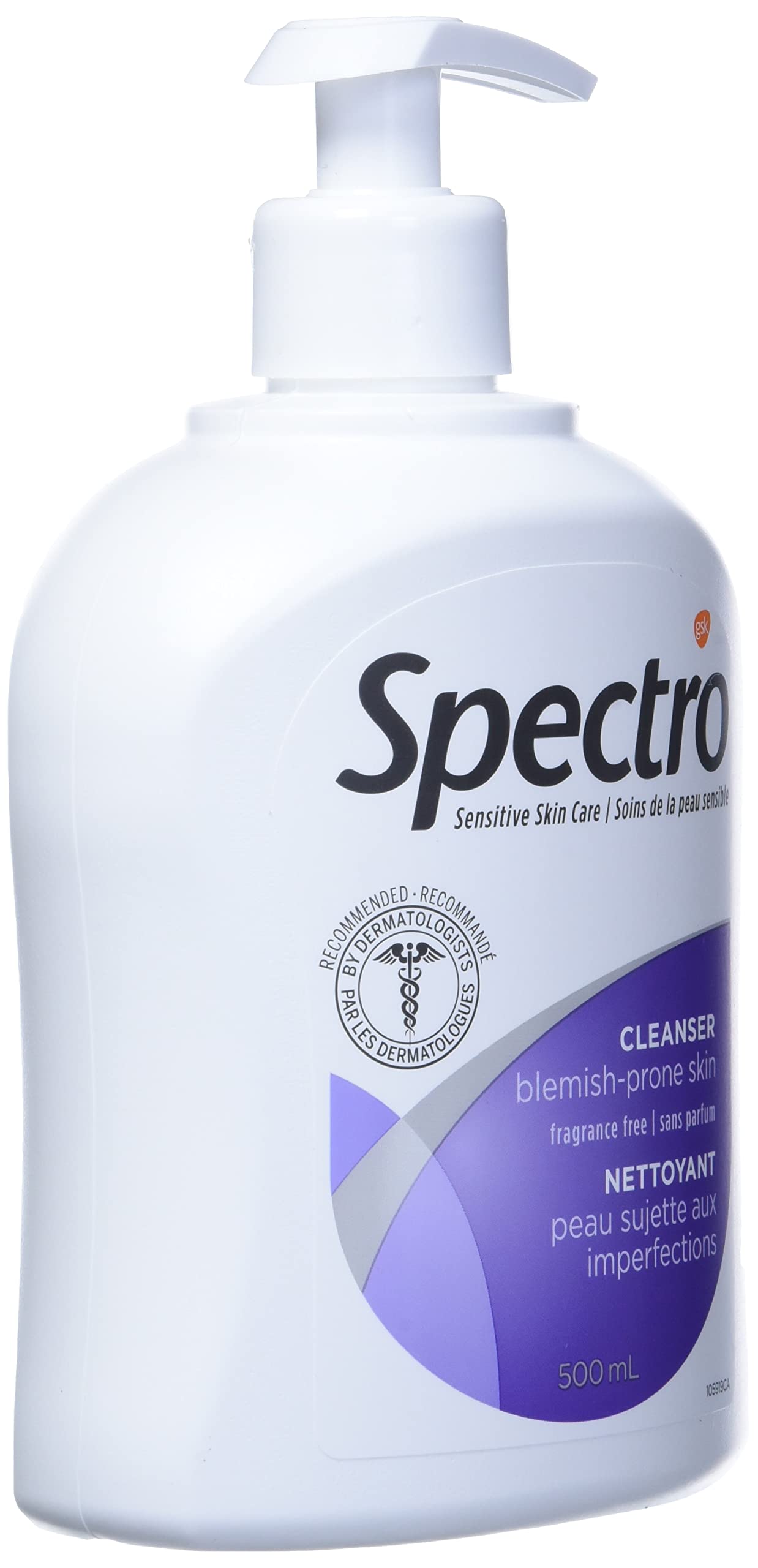 Spectro Jel Cleanser for Blemish Prone Skin, Fragrance Free, 500ml (17 Fl Oz) Pump