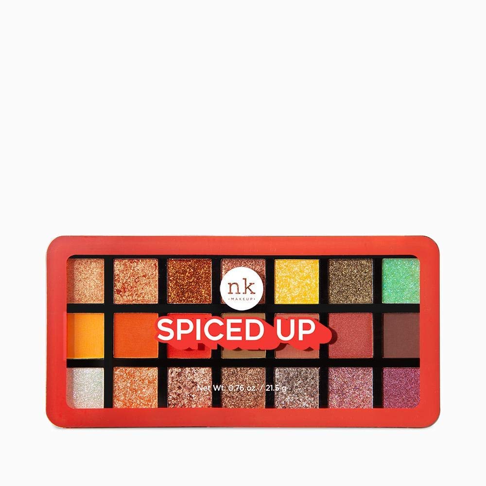Nicka K 21 Color Eyehadow Palette - Spiced Up, Multicolor, 21.5 g