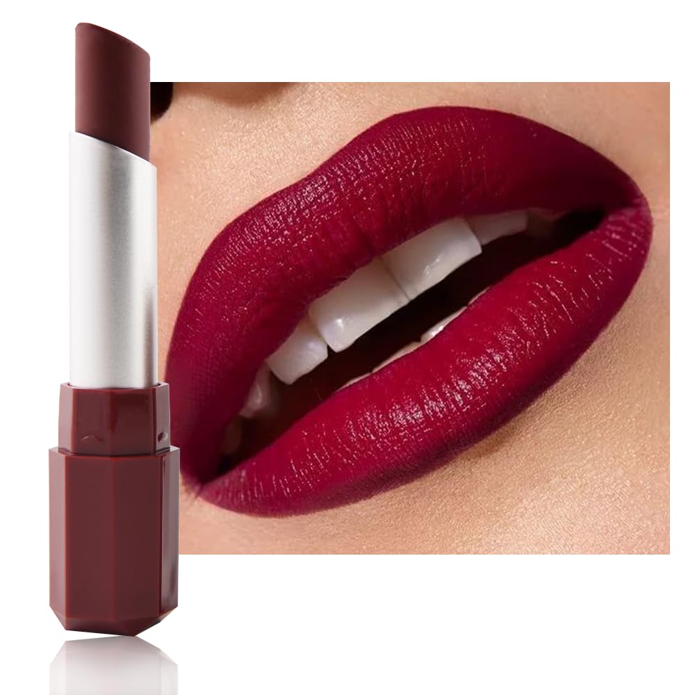 BINGBRUSH Matte Lipstick Crayon for Women, Lip & Cheek Stick, Highly Pigmented Velvet Finish, Color Changing Formula, Face Paint
