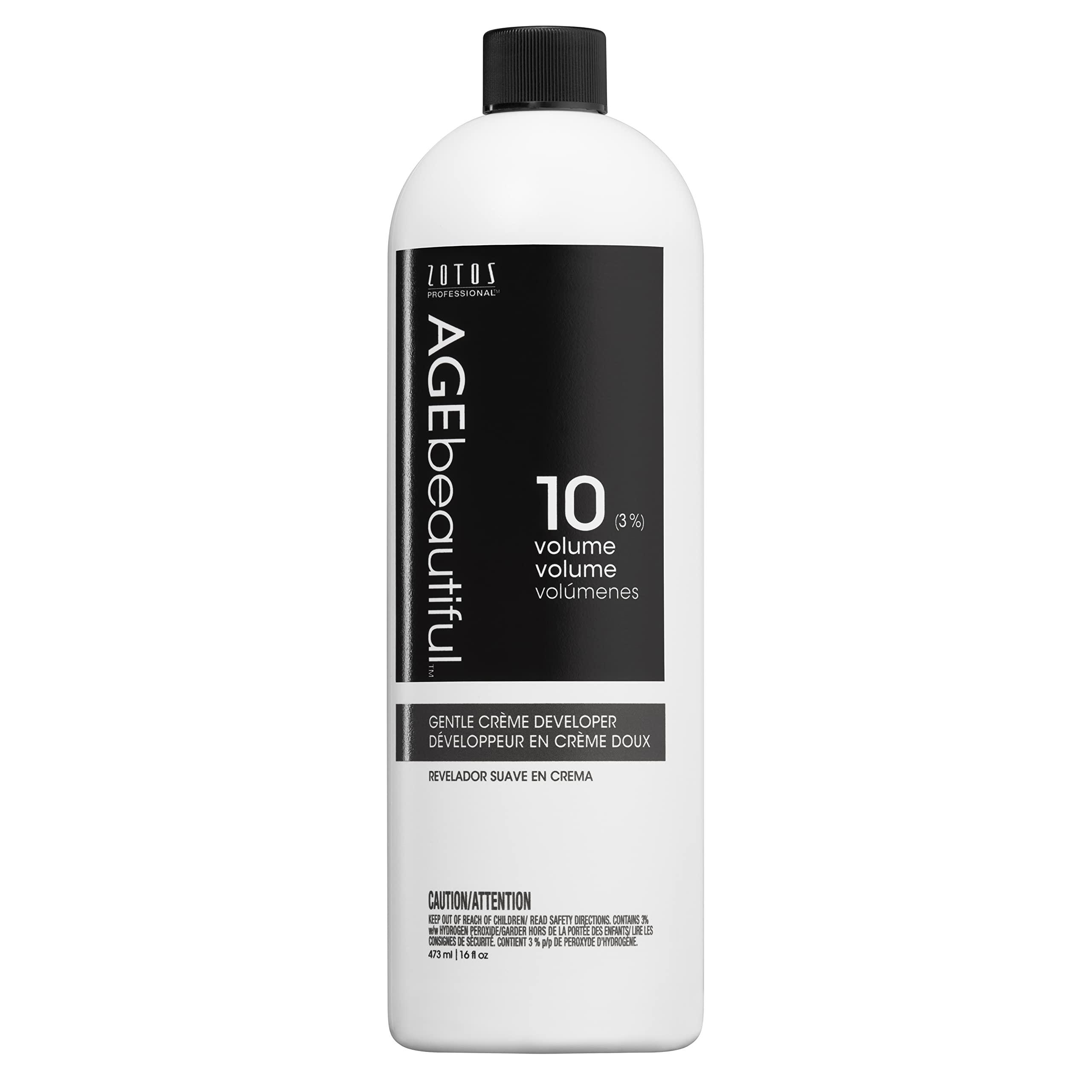 AGEbeautiful 10 Volume Gentle Creme Hair Developer | For Professional Salon Coloring | Long Lasting Color | 16 Fl Oz
