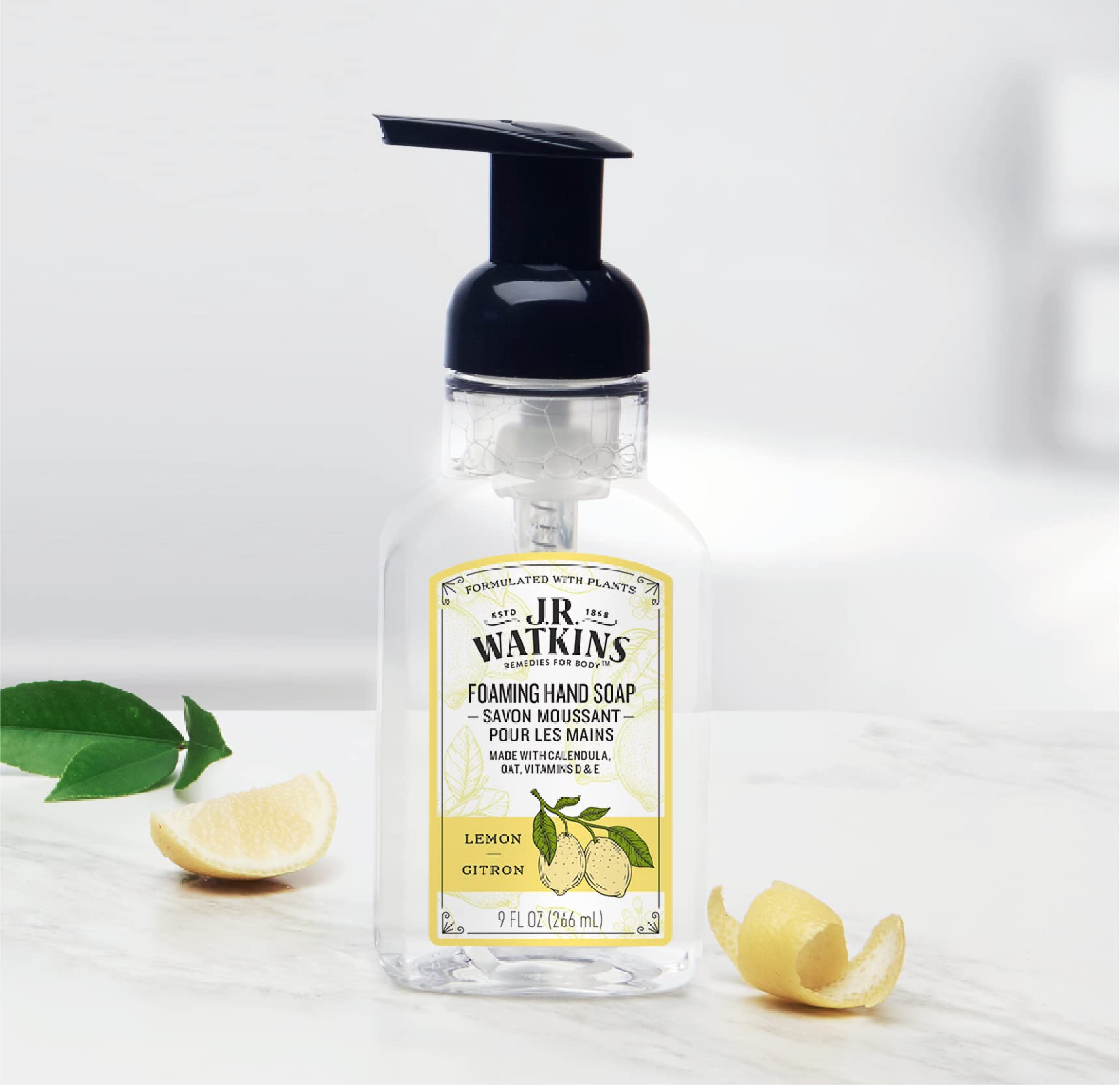 Watkins Inc 20626 9Oz Lemon Scent Foaming Hand Soap, 9 Fl Oz, White, 9 Ounces