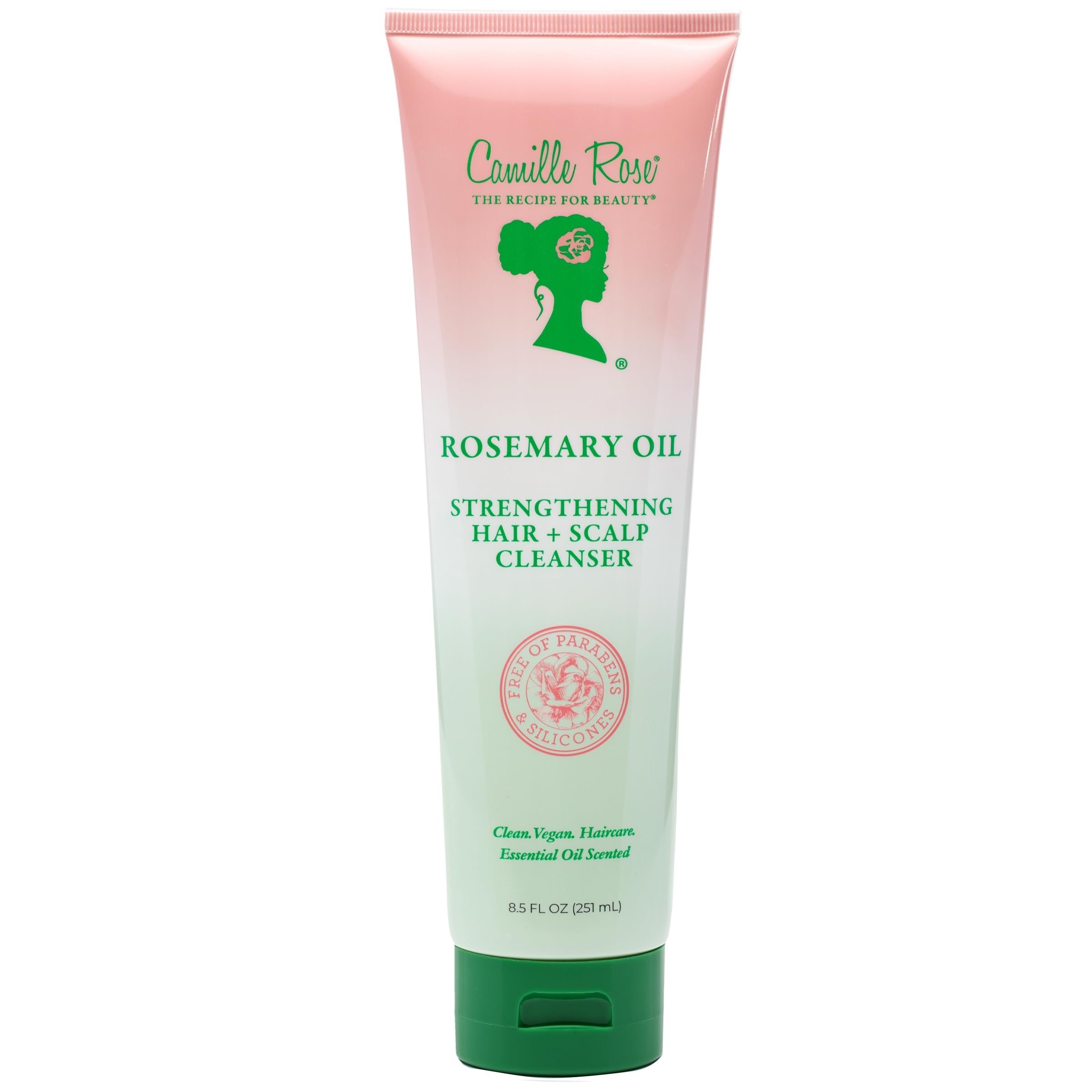 Camille Rose Rosemary Oil Hair And Scalp Cleanser | Castor Oil, Peppermint & Rosemary Essential Oils To Encourage Hair Growth &