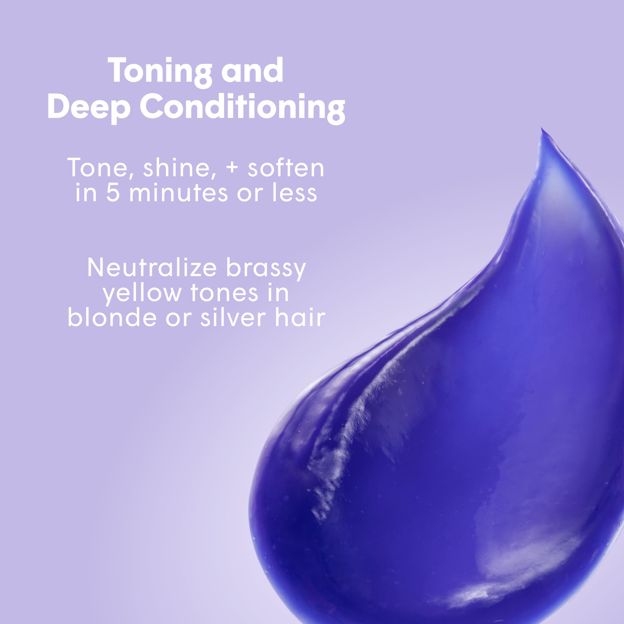 Dphue Gloss+ Toning, Purple - Deep Condition & Neutralize Brass - For Blonde, Yellow Brassiness, Silver, Highlighted, Bleached &