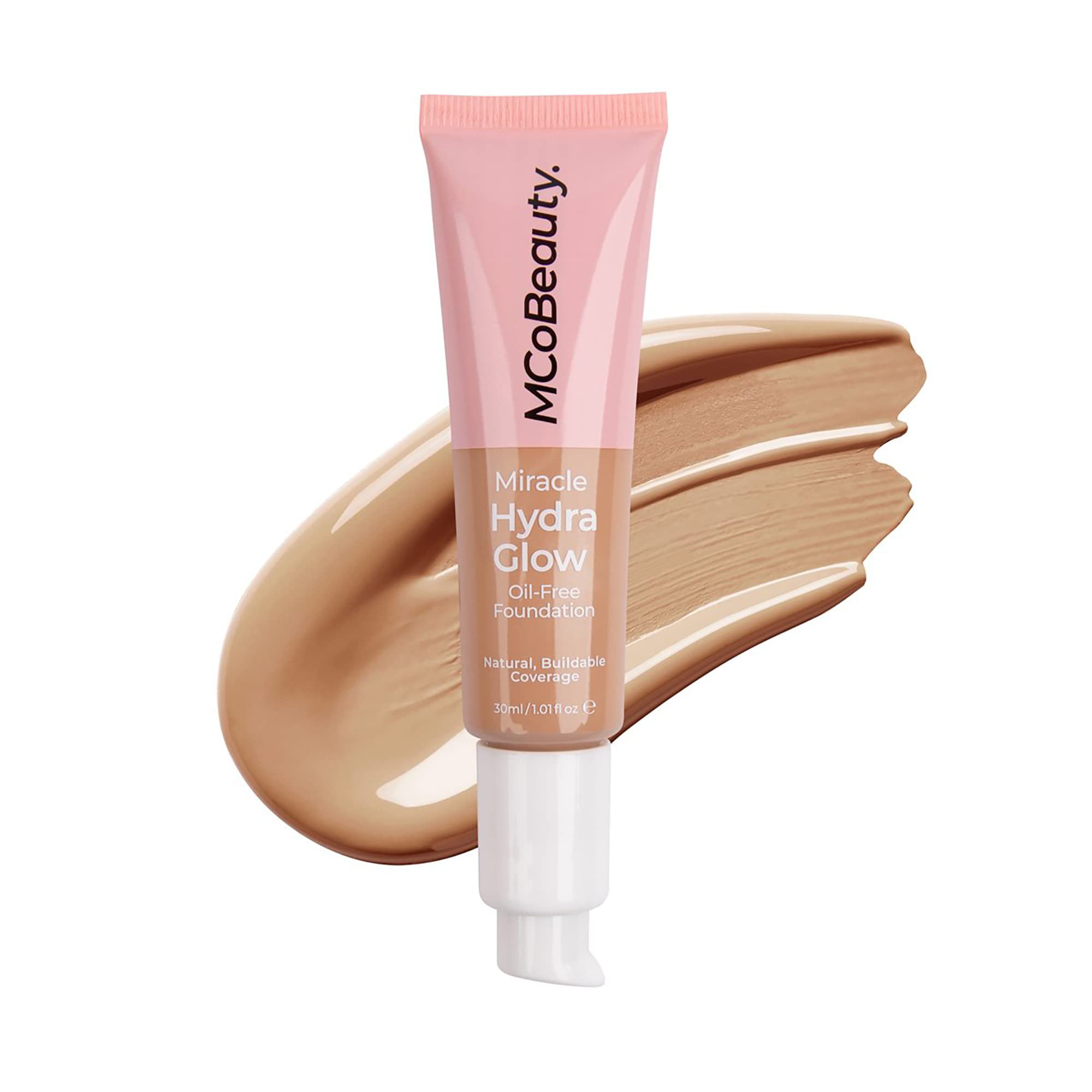 Mcobeauty Miracle Hydra Glow Oil-Free Foundation - Water-Based, Light-Medium Coverage - Features A Natural Satin Finish - Ultima