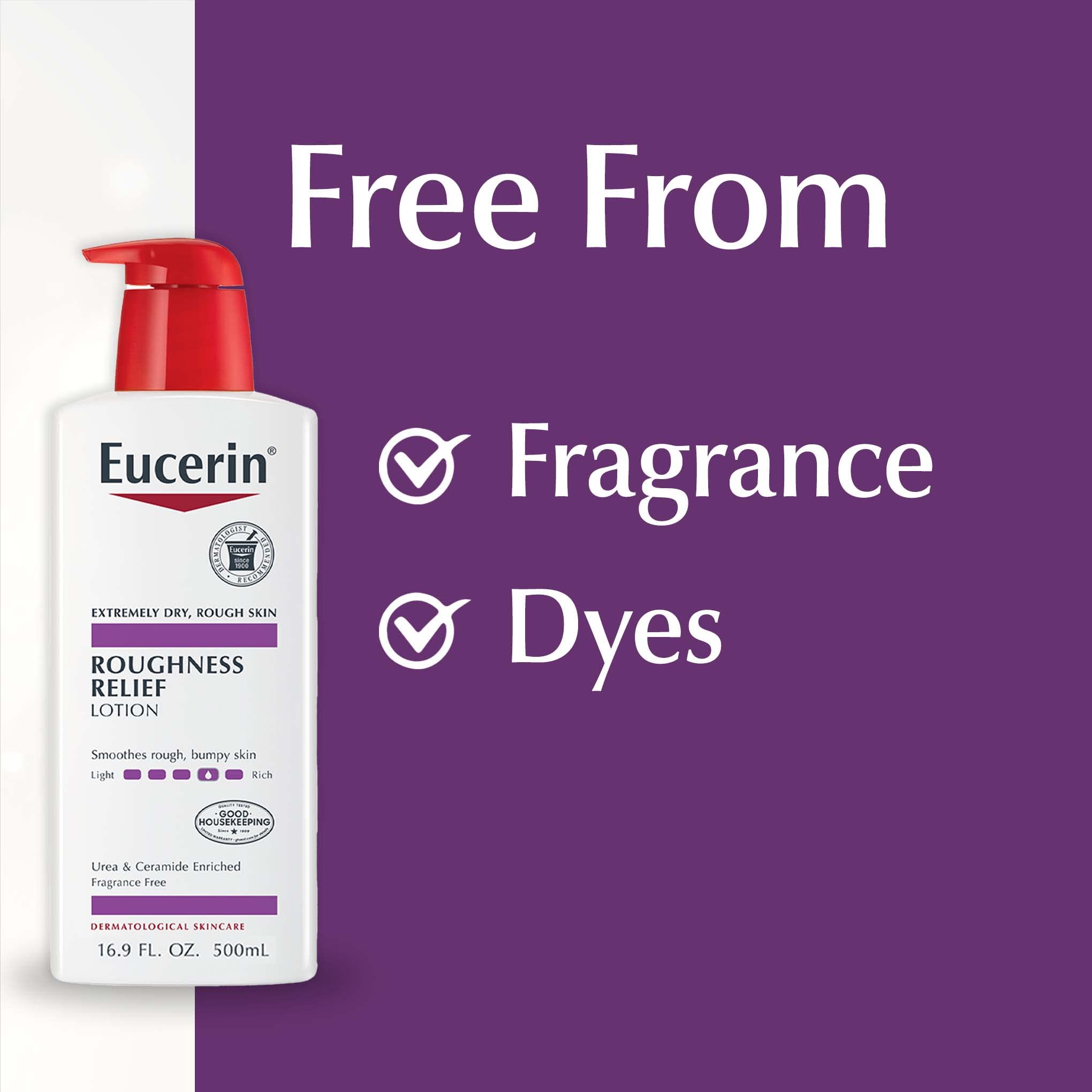 Eucerin Roughness Relief Body Lotion, Unscented Body Lotion For Dry Skin, 169 Fl Oz Pump Bottle