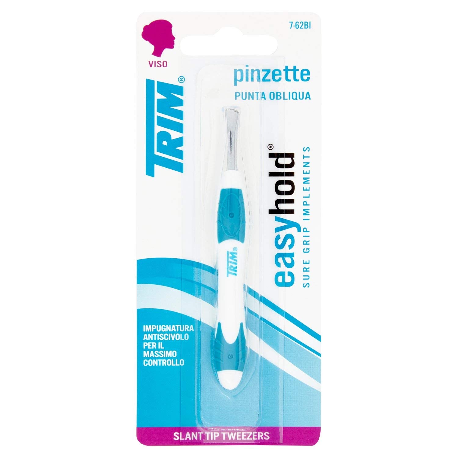 Trim Easy Hold Tweezers with Slant Tip (Pack of 6)