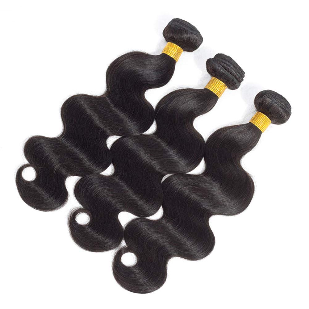 12A Body Wave 3 Bundles With 5  5 Hd Lace Closure (20 22 24+18'') 100% Unprocessed Brazilian Virgin Body Wave Human Hair Weave B